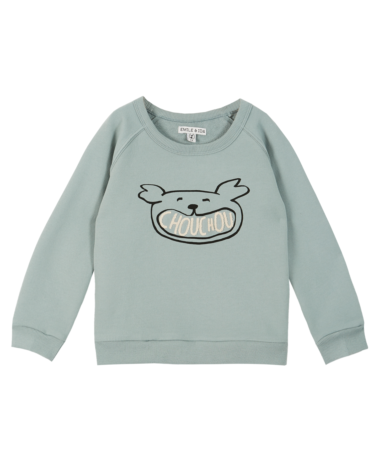 Sweatshirt coton bio molletonné atlantique "Chouchou"