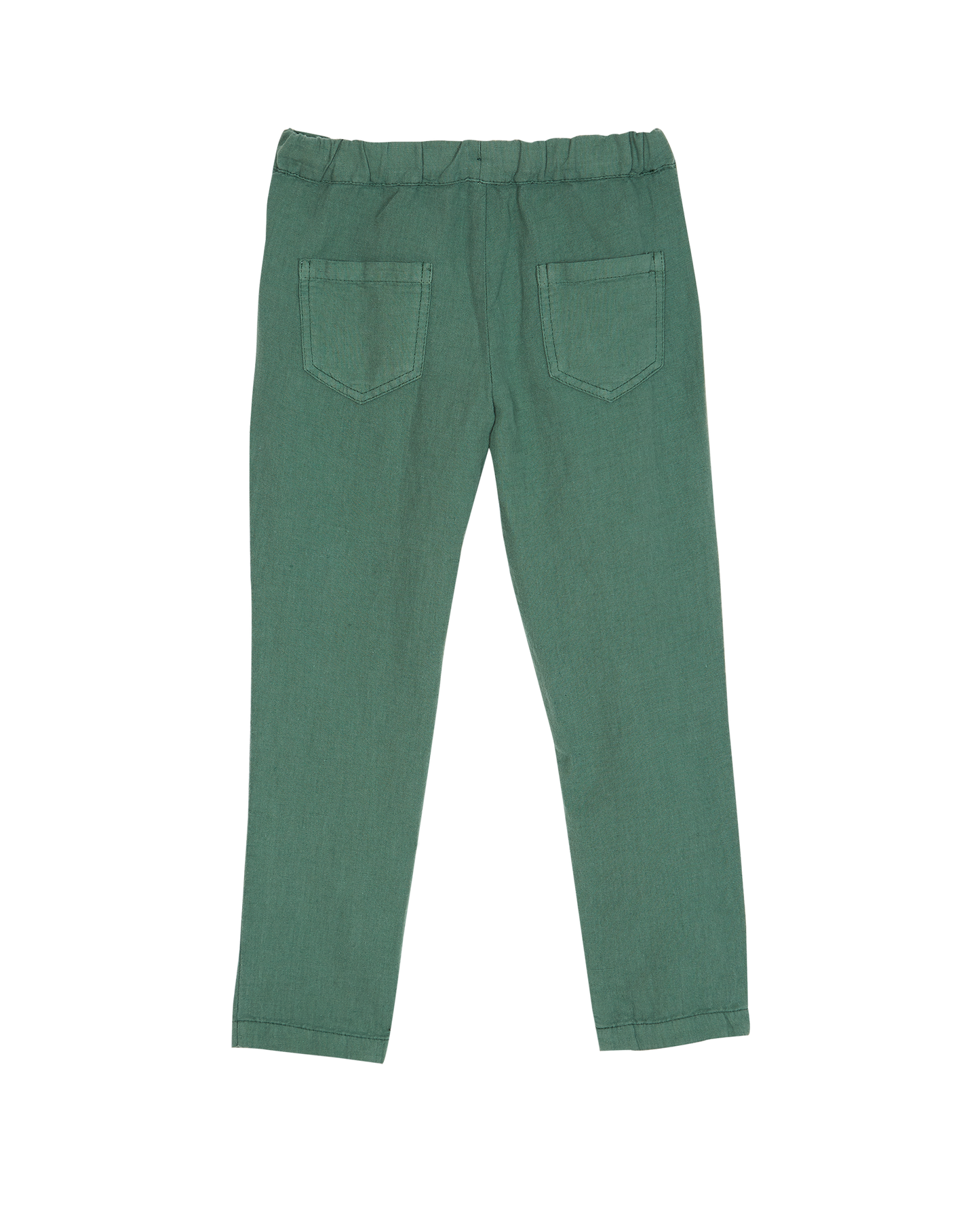 Pantalon lin et coton épinard
