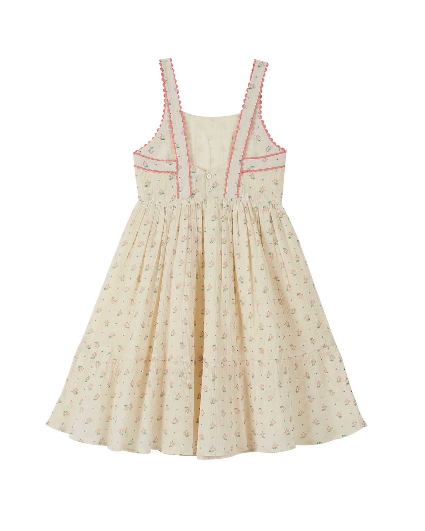 Robe crépon de coton écru cueillette