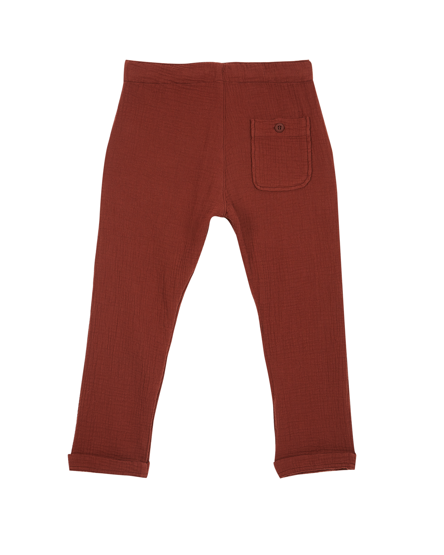 Pantalon gaze de coton brun