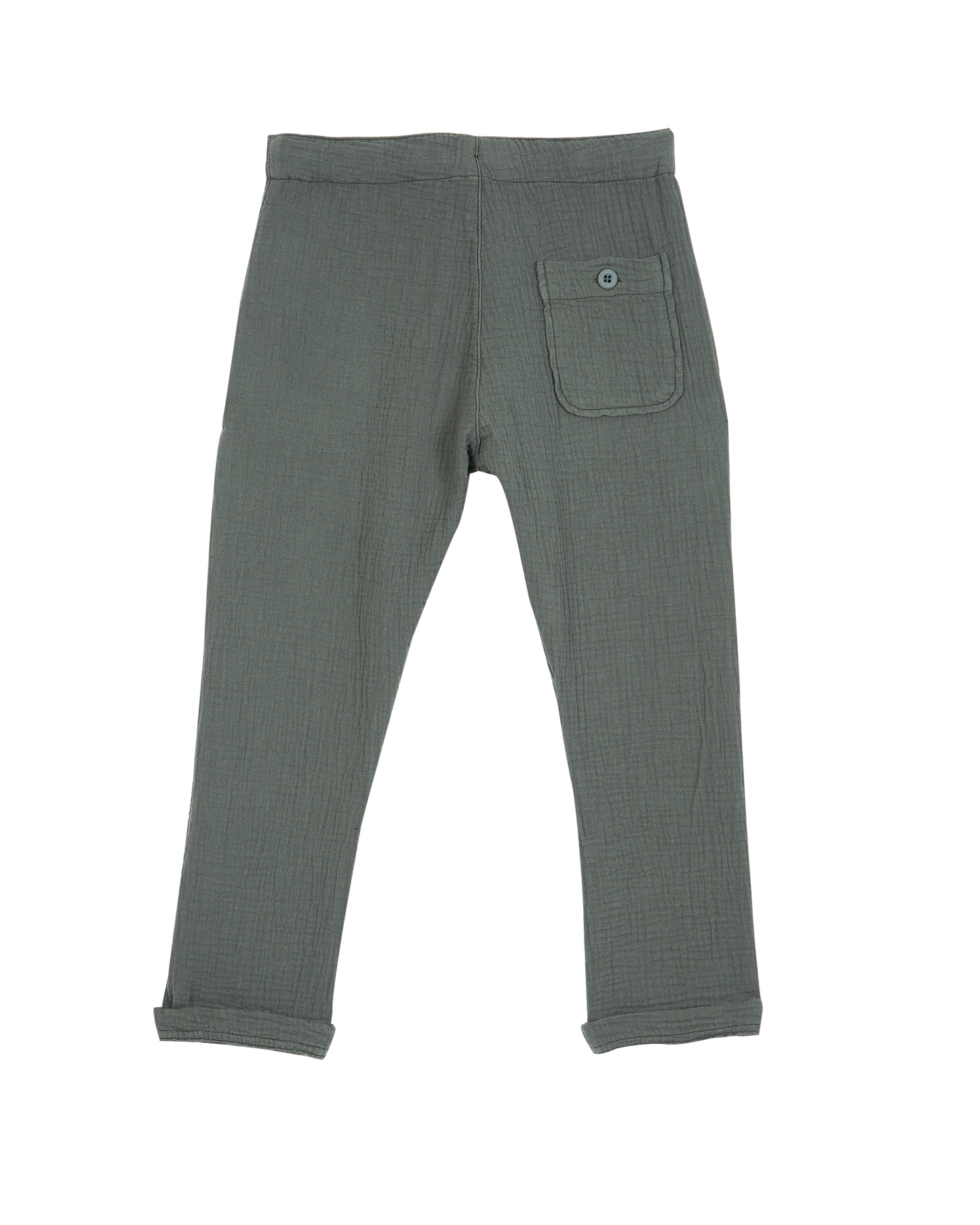 Pantalon gaze de coton épinard