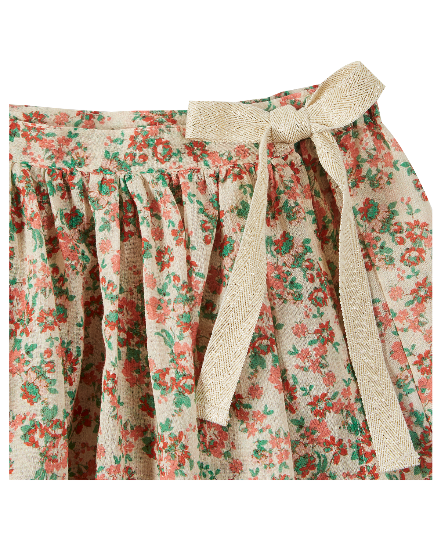 Jupe portefeuille coton rosae