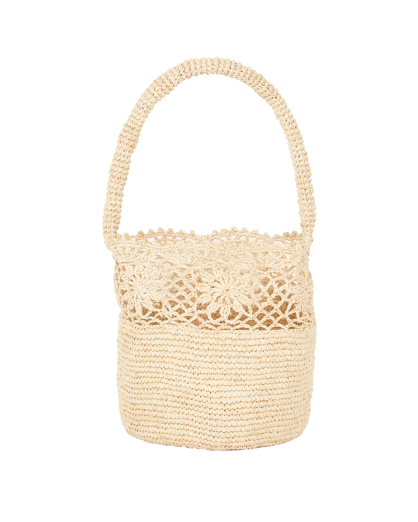 Panier raphia naturel