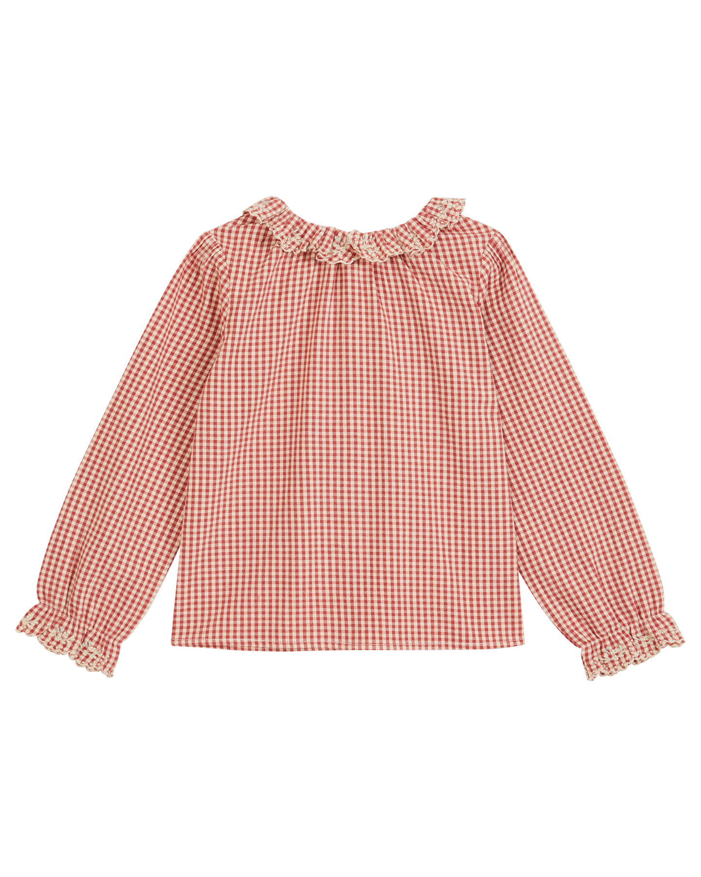 Blouse vichy framboise