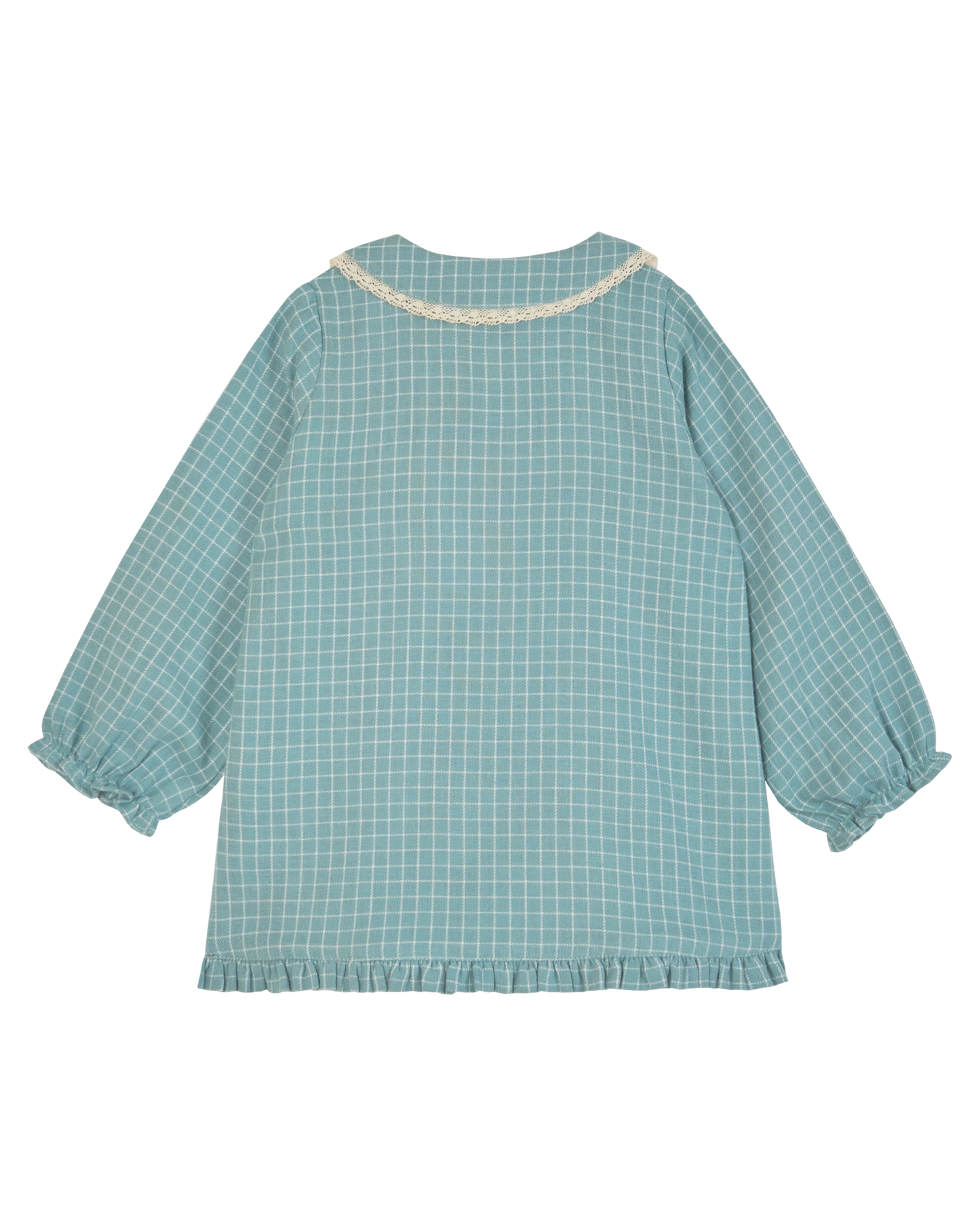 Robe carreaux félicie céladon