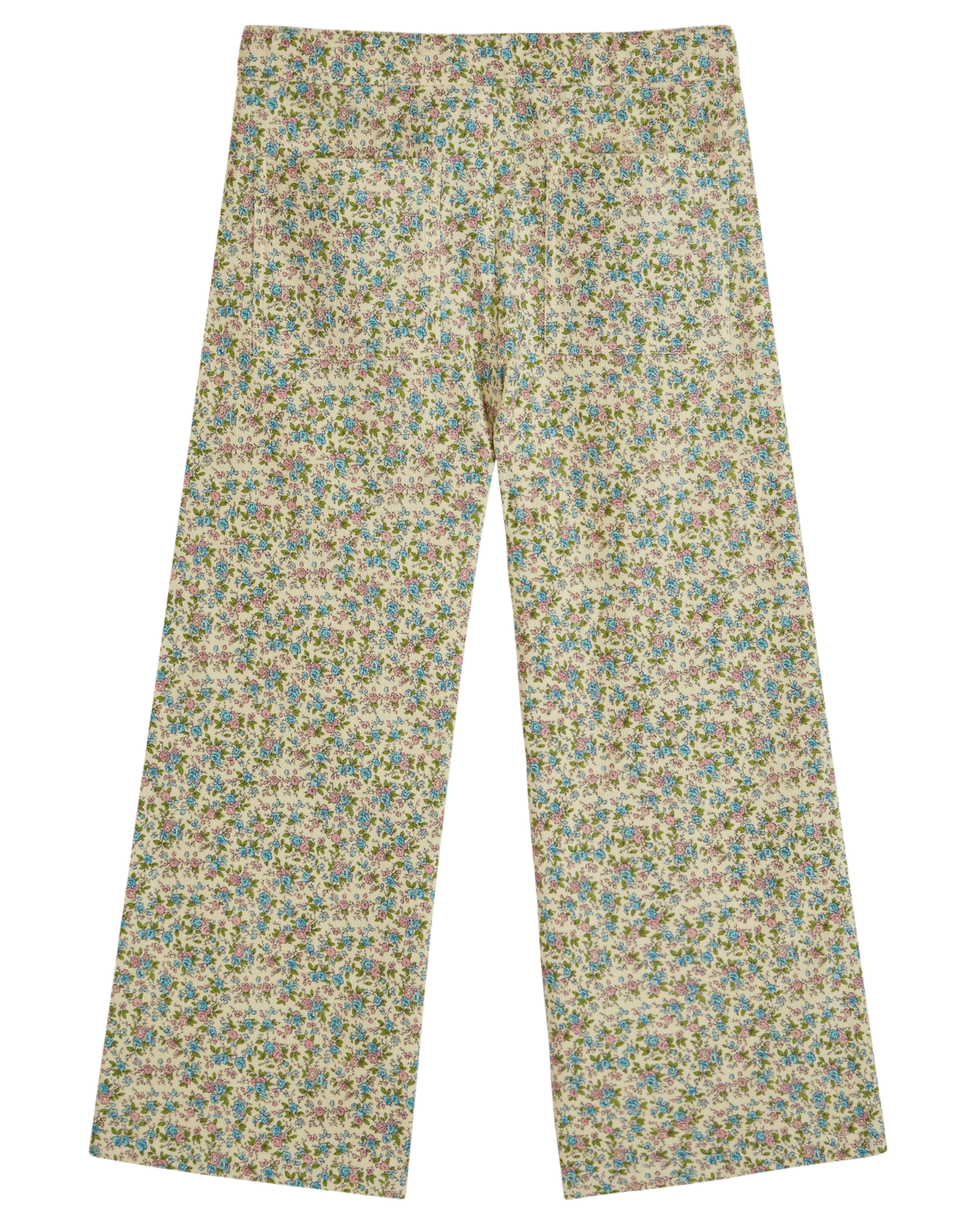 Pantalon velours mini fleurs