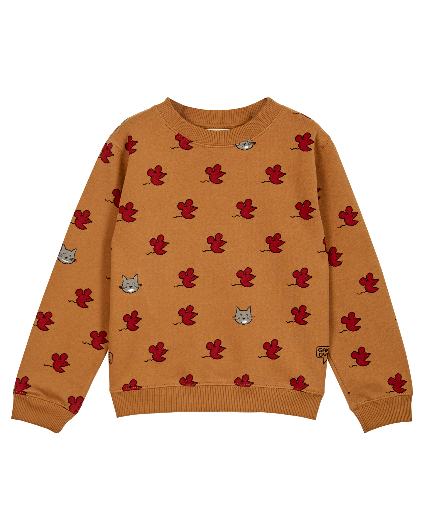 Sweat souris coton bio caramel