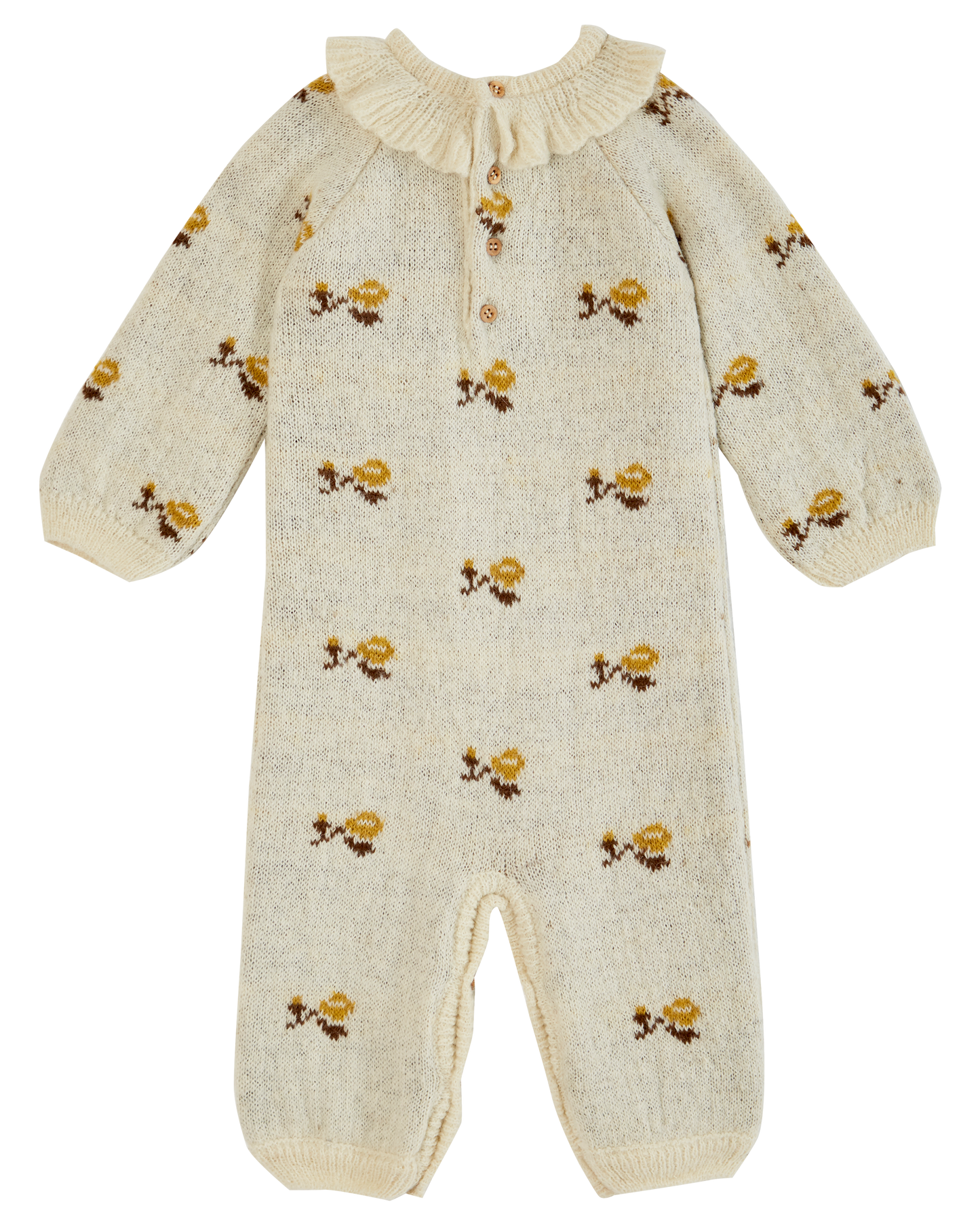 Combinaison jacquard alpaga écru