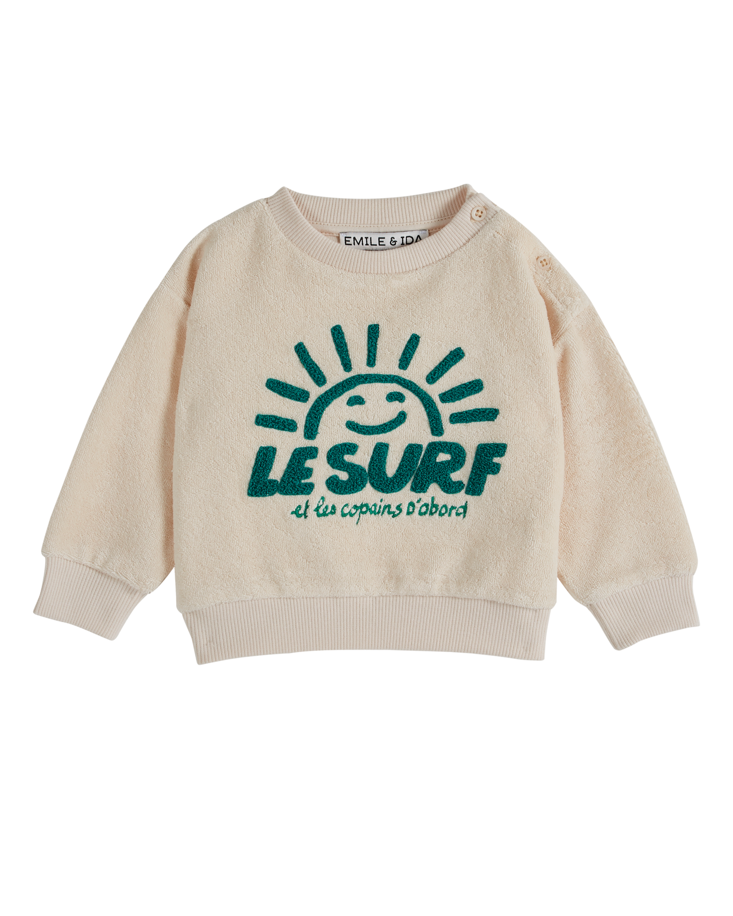 Sweat éponge surf crème