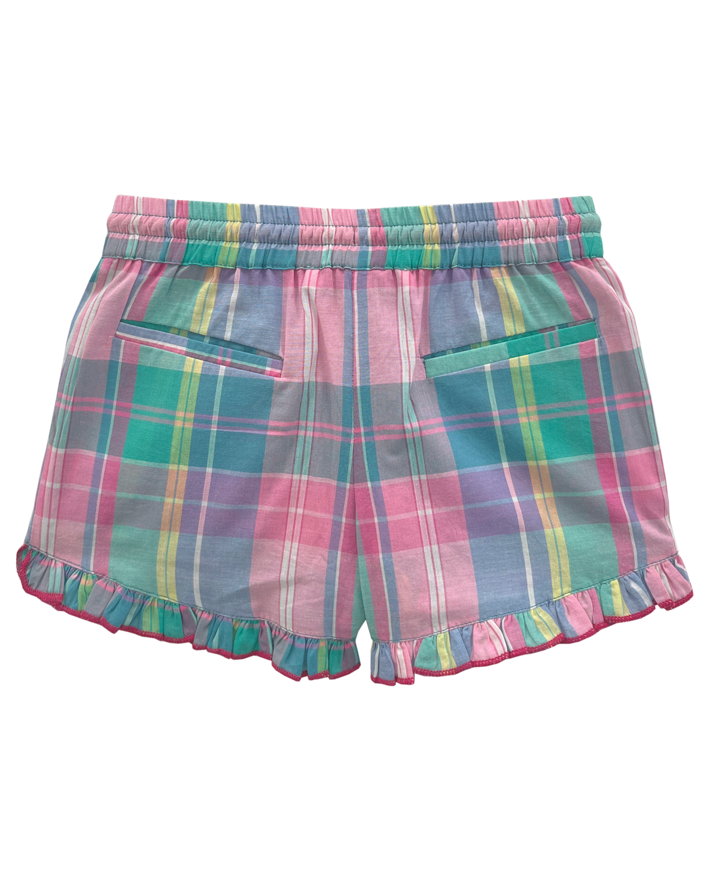 Short carreaux madras multicolore