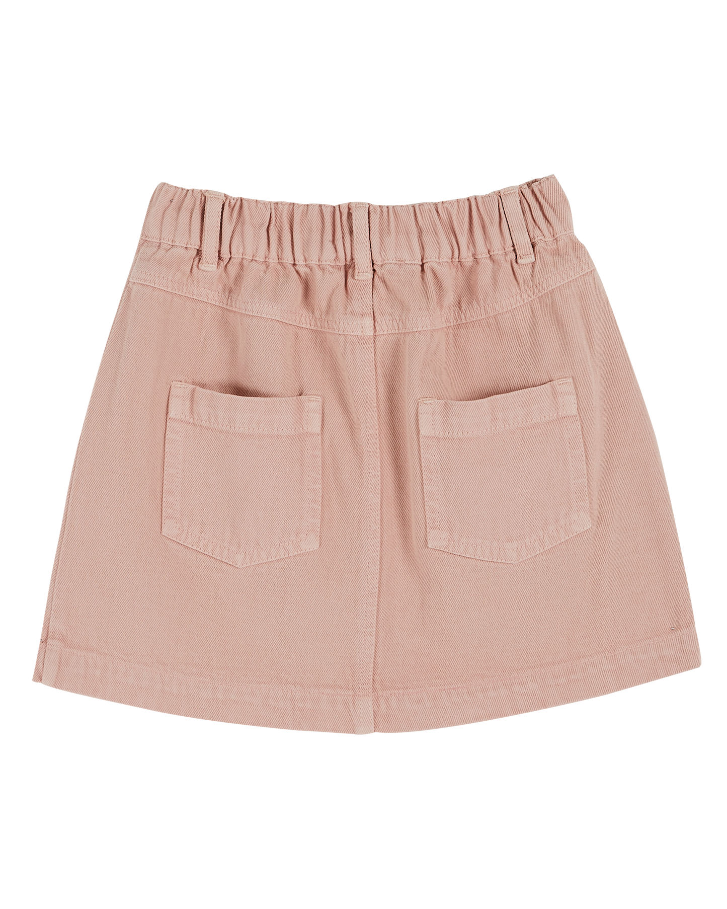 Jupe poches fleurs rosette