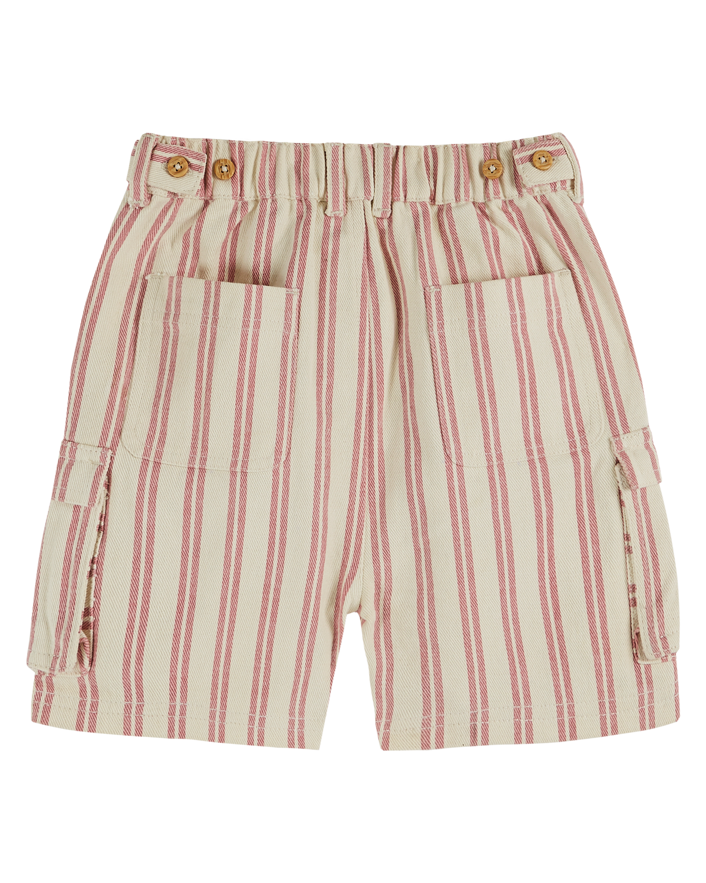 Short cargo rayure rose