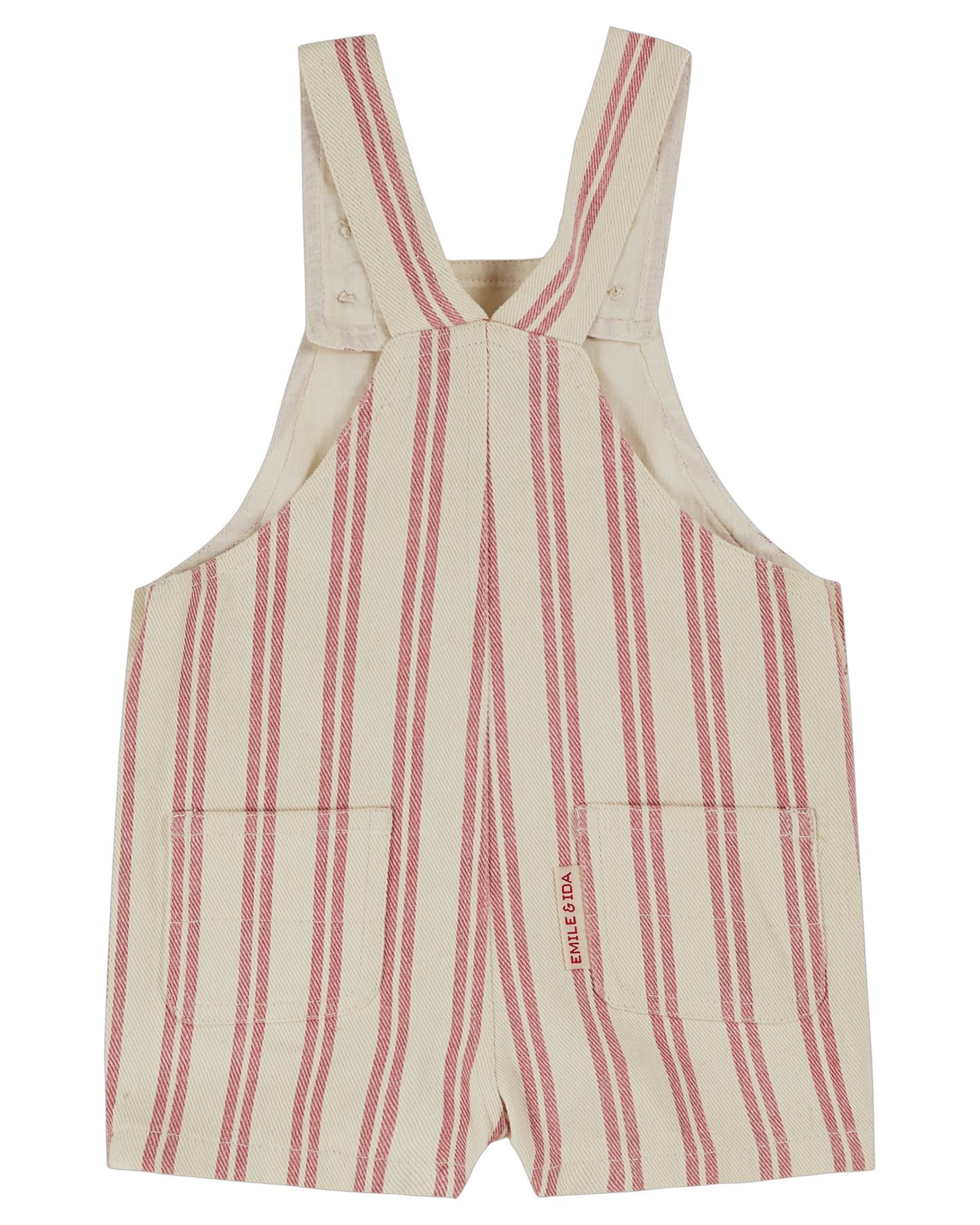 Salopette bébé rayure rose