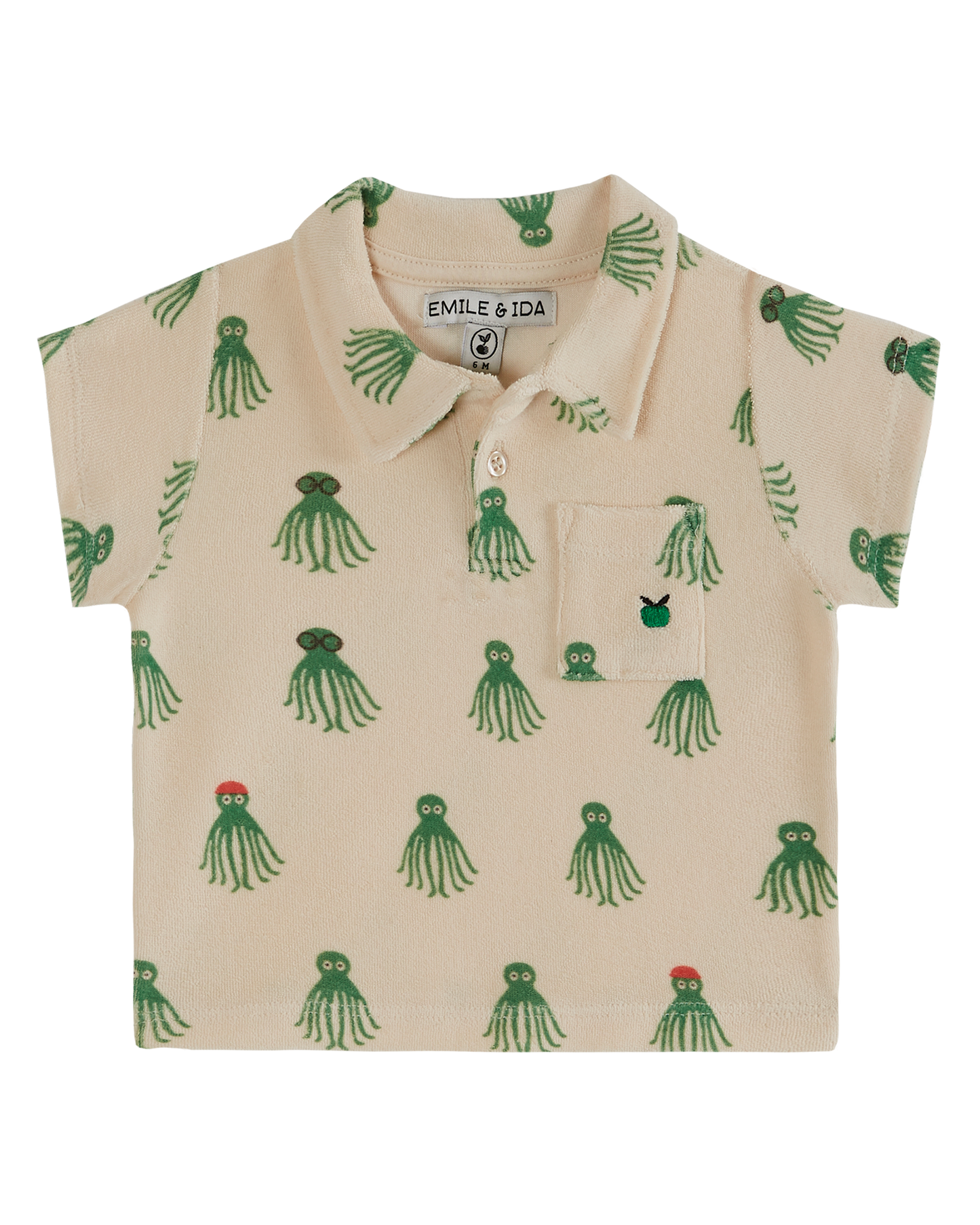 Polo éponge octopus vert