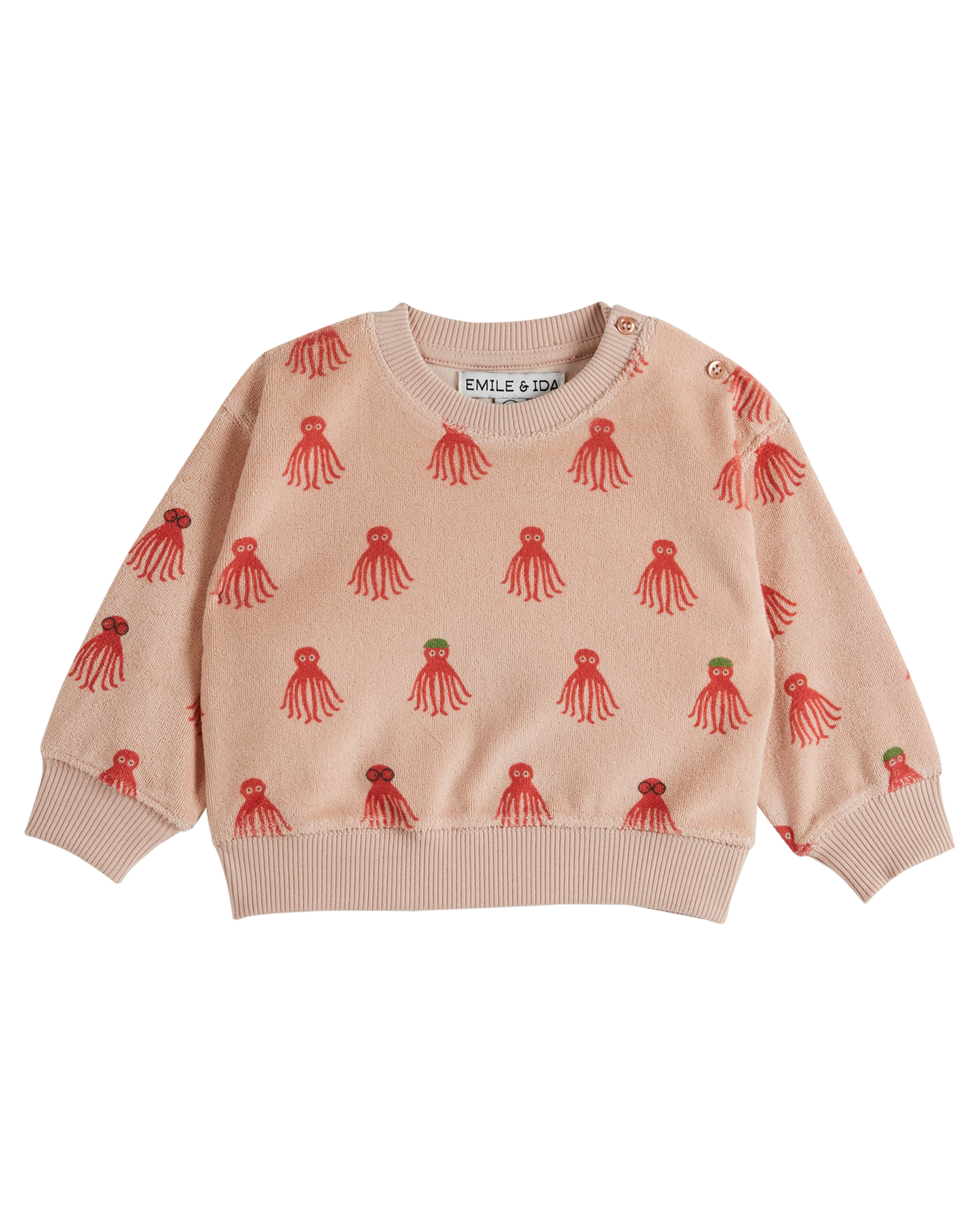 Sweat éponge octopus rouge