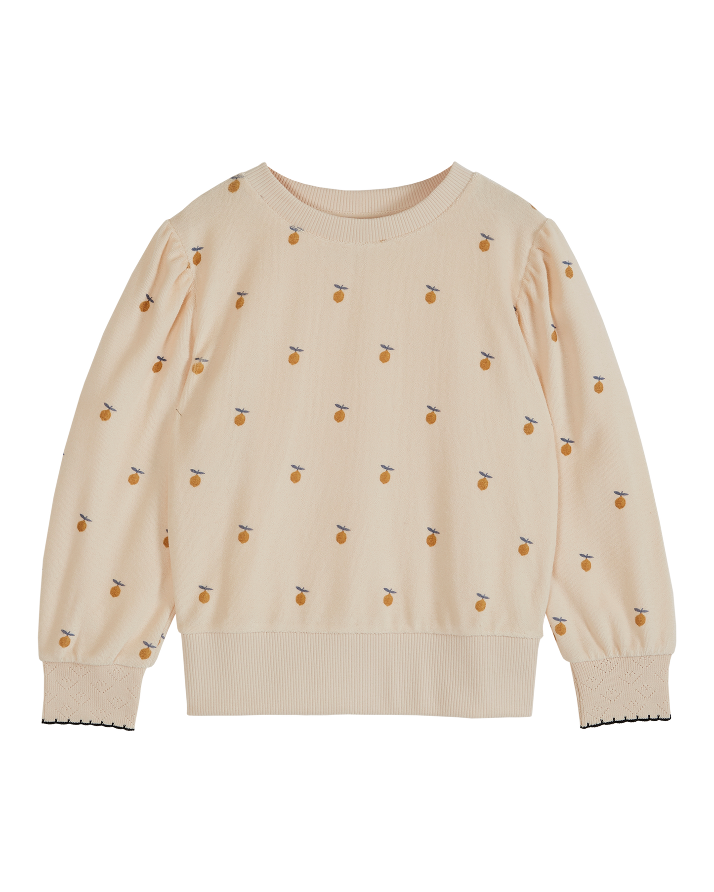 Sweat éponge fille citron