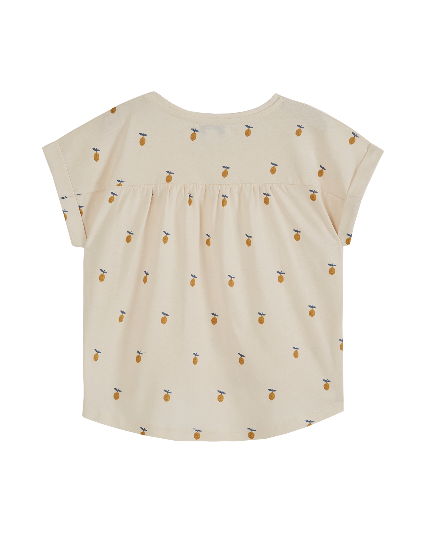 T-shirt coton bio citron écru