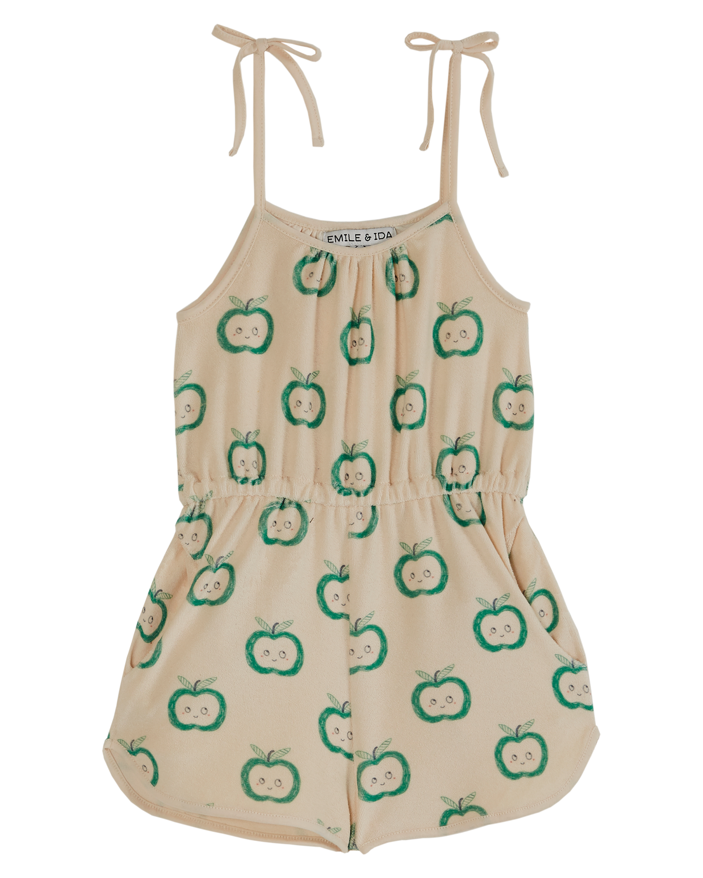 Combishort bretelles pommes