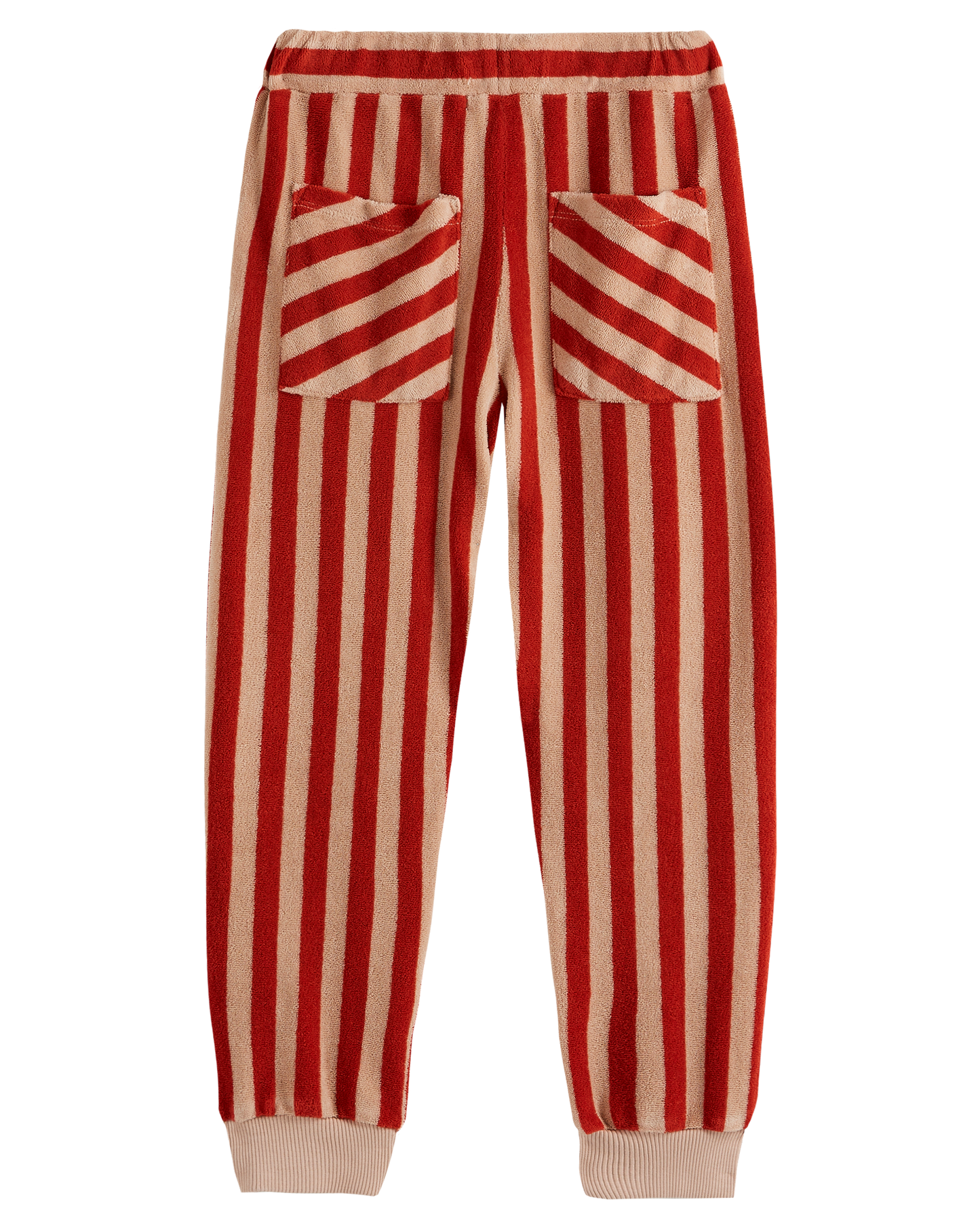 Jogger éponge rayure rouge