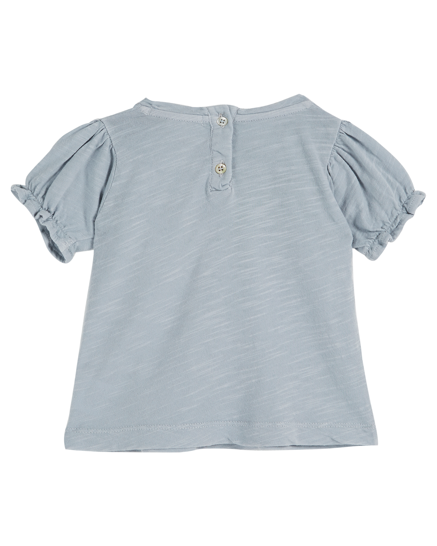 T-shirt coton bio broderie flocon