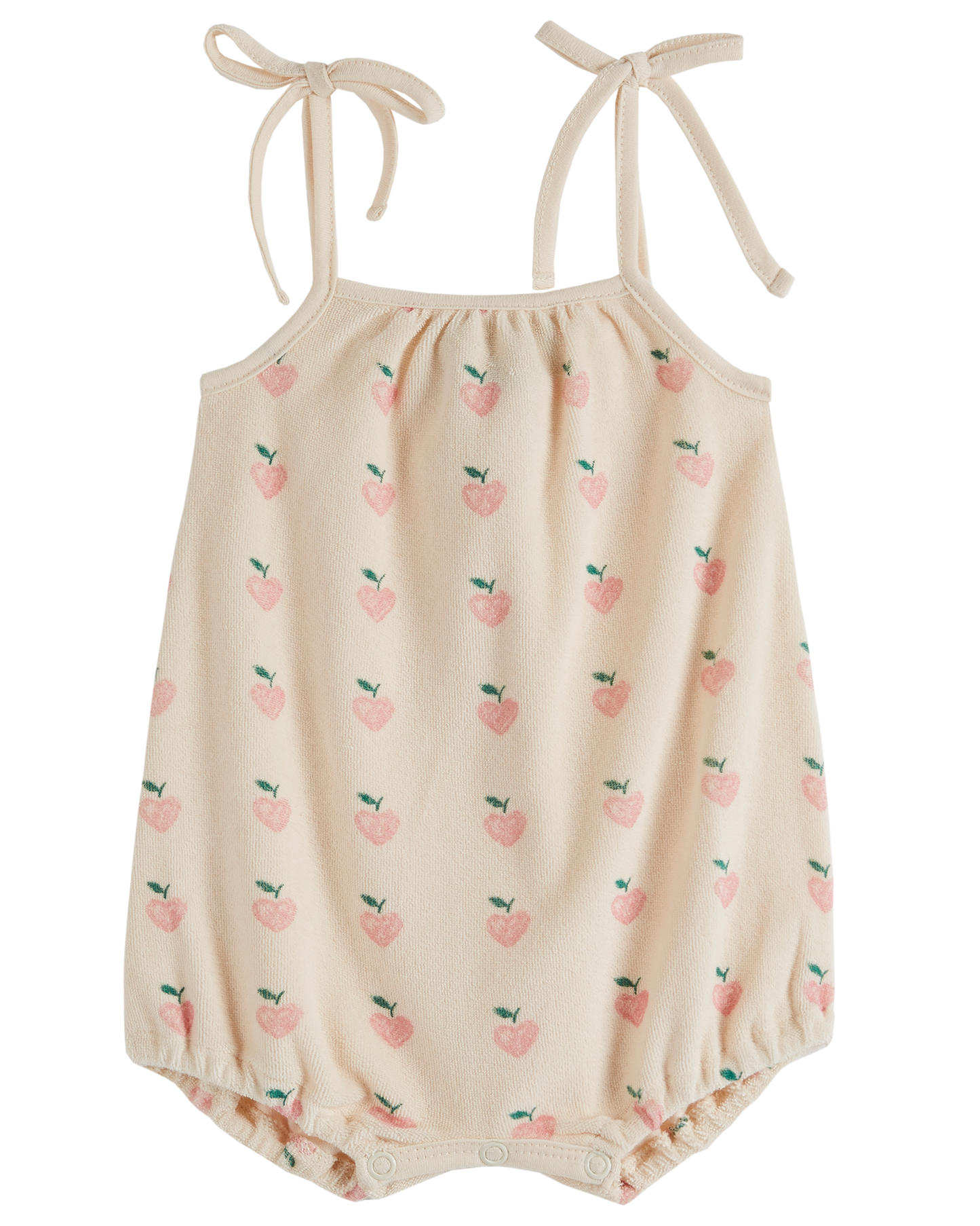 Combi bébé éponge grand coeur rose