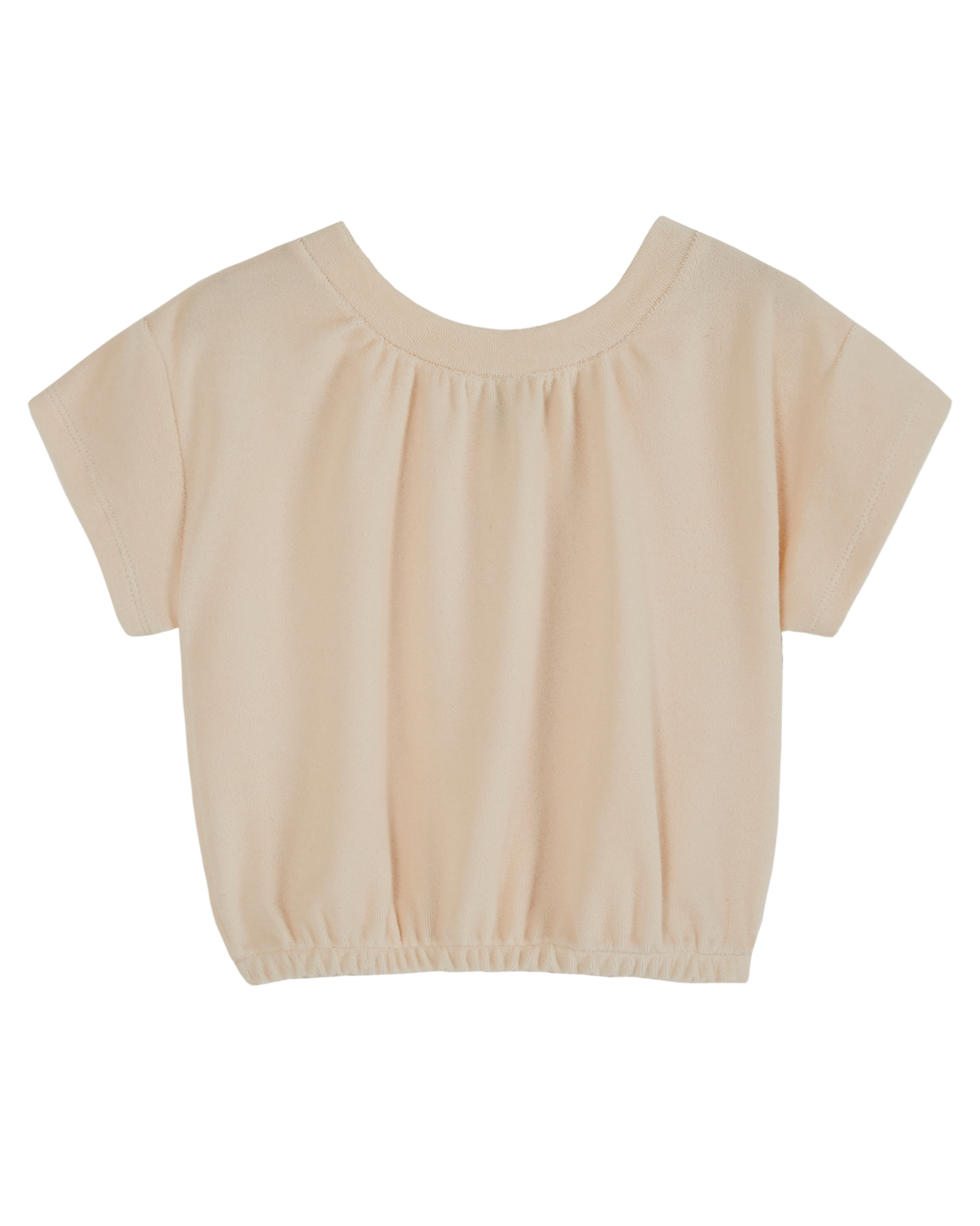 T-shirt éponge uni crème