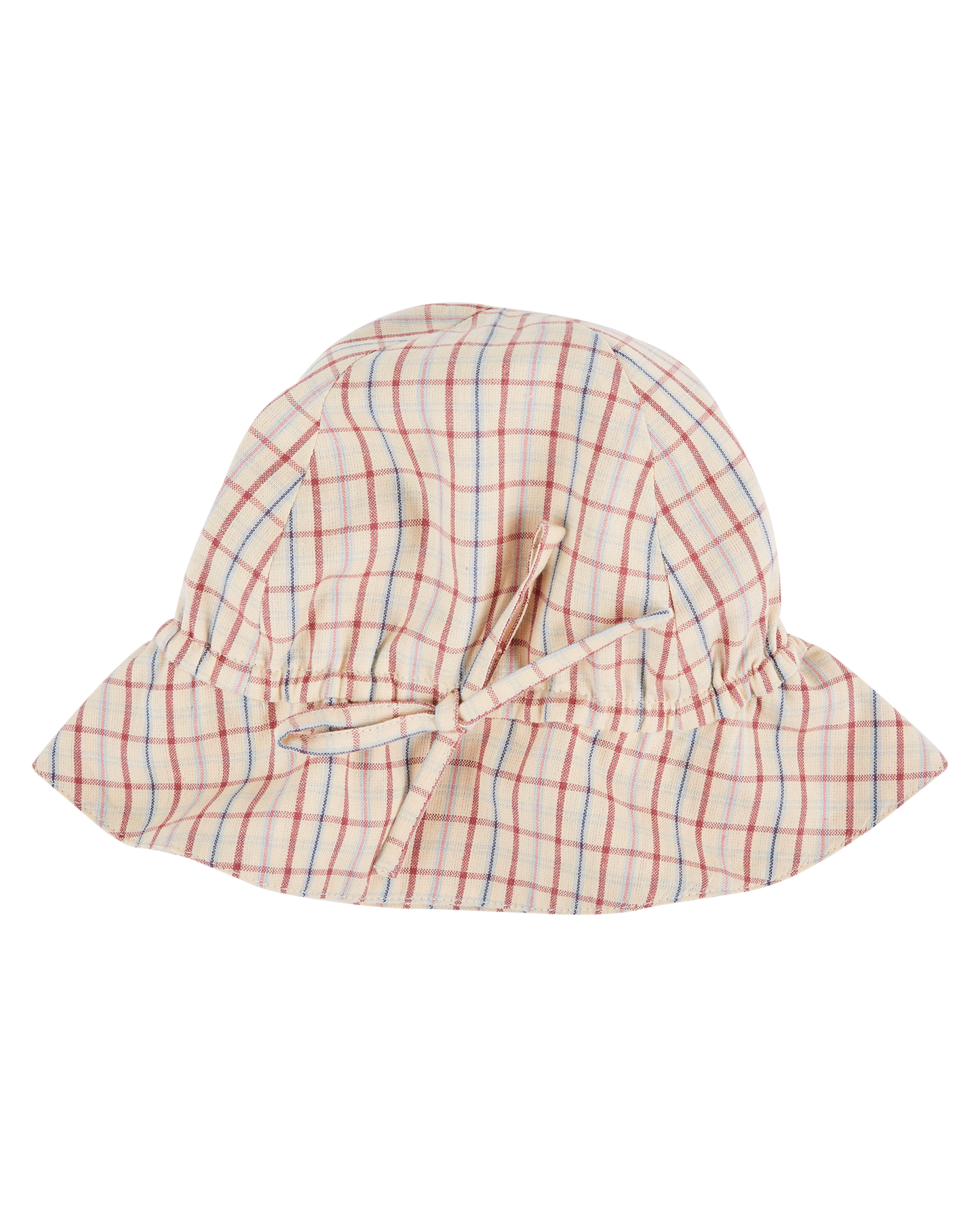 Chapeau carreaux vanille
