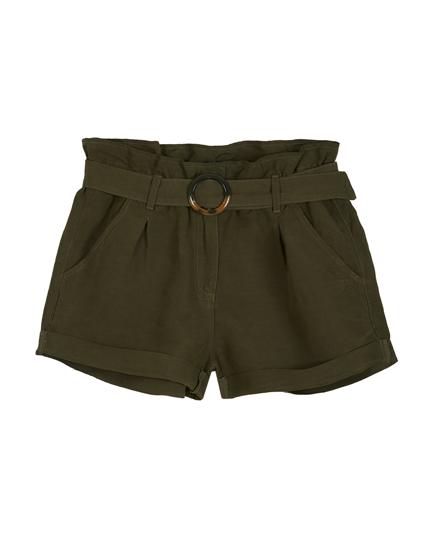 Short lin viscose kaki