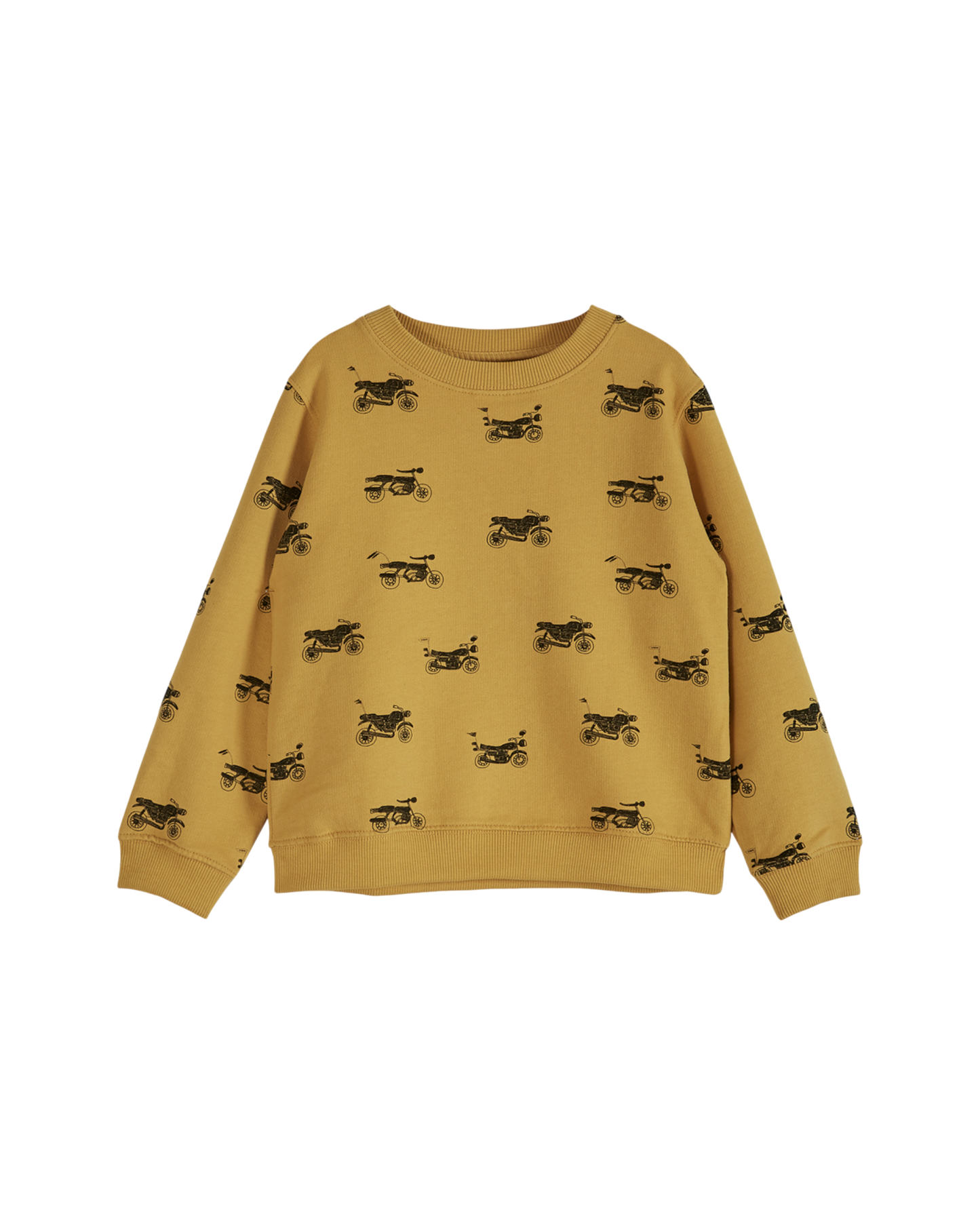 Sweat coton bio jaune "moto"
