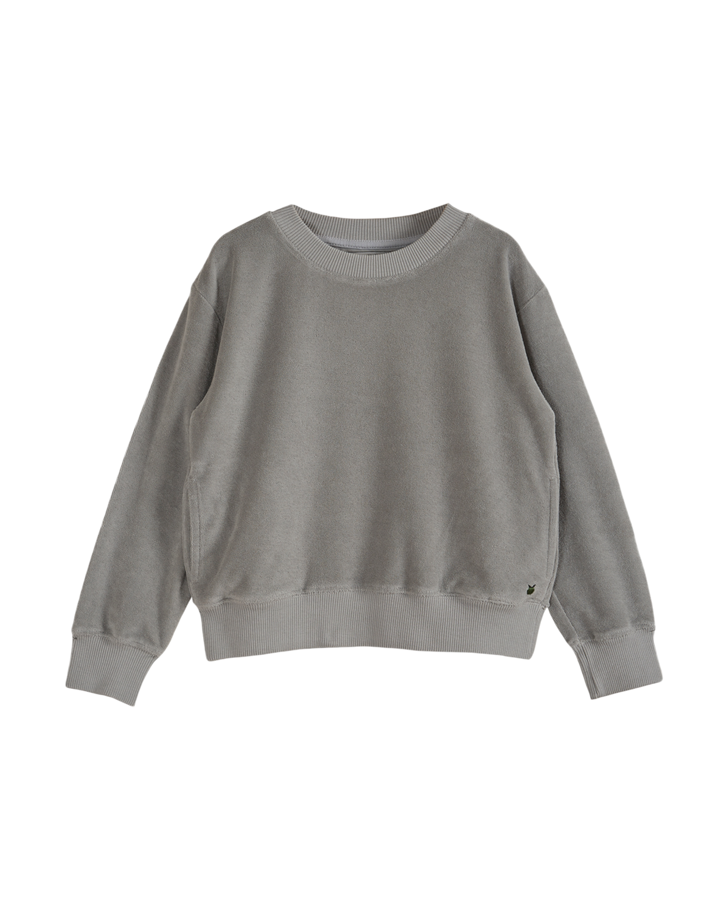 Sweat éponge velours gris