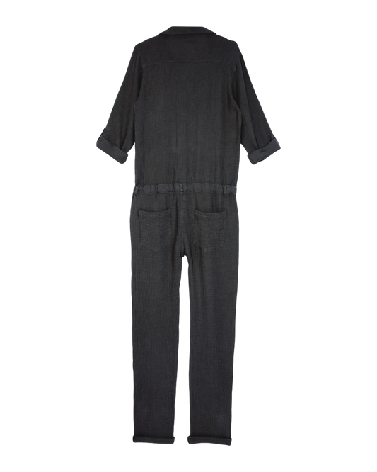 Combinaison double gaze de coton bitume