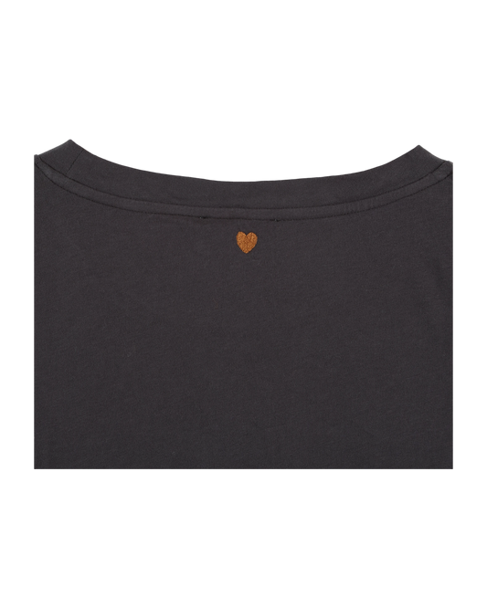 T-shirt Good Morning England coton bio charbon