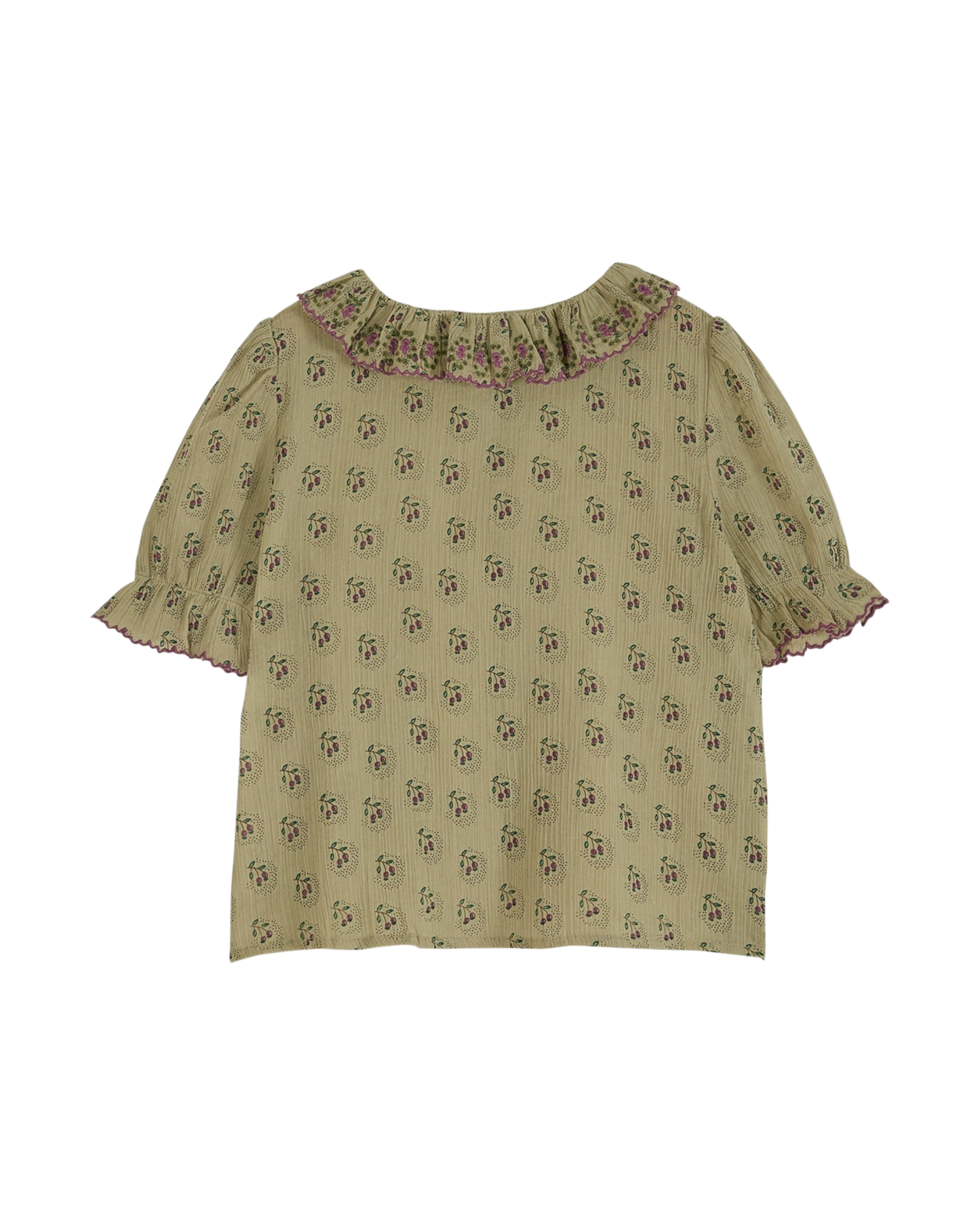 Blouse voile de coton créponné dominotier