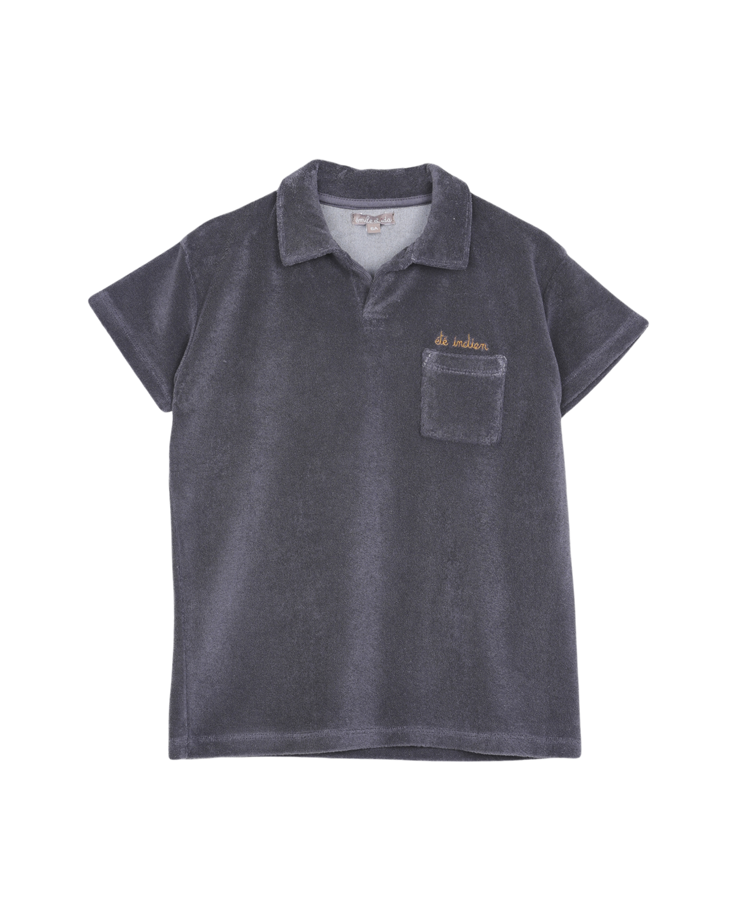 Polo manches courtes charbon