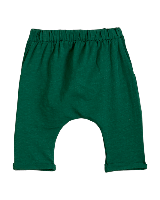 Sarouel gaze de coton double face vert