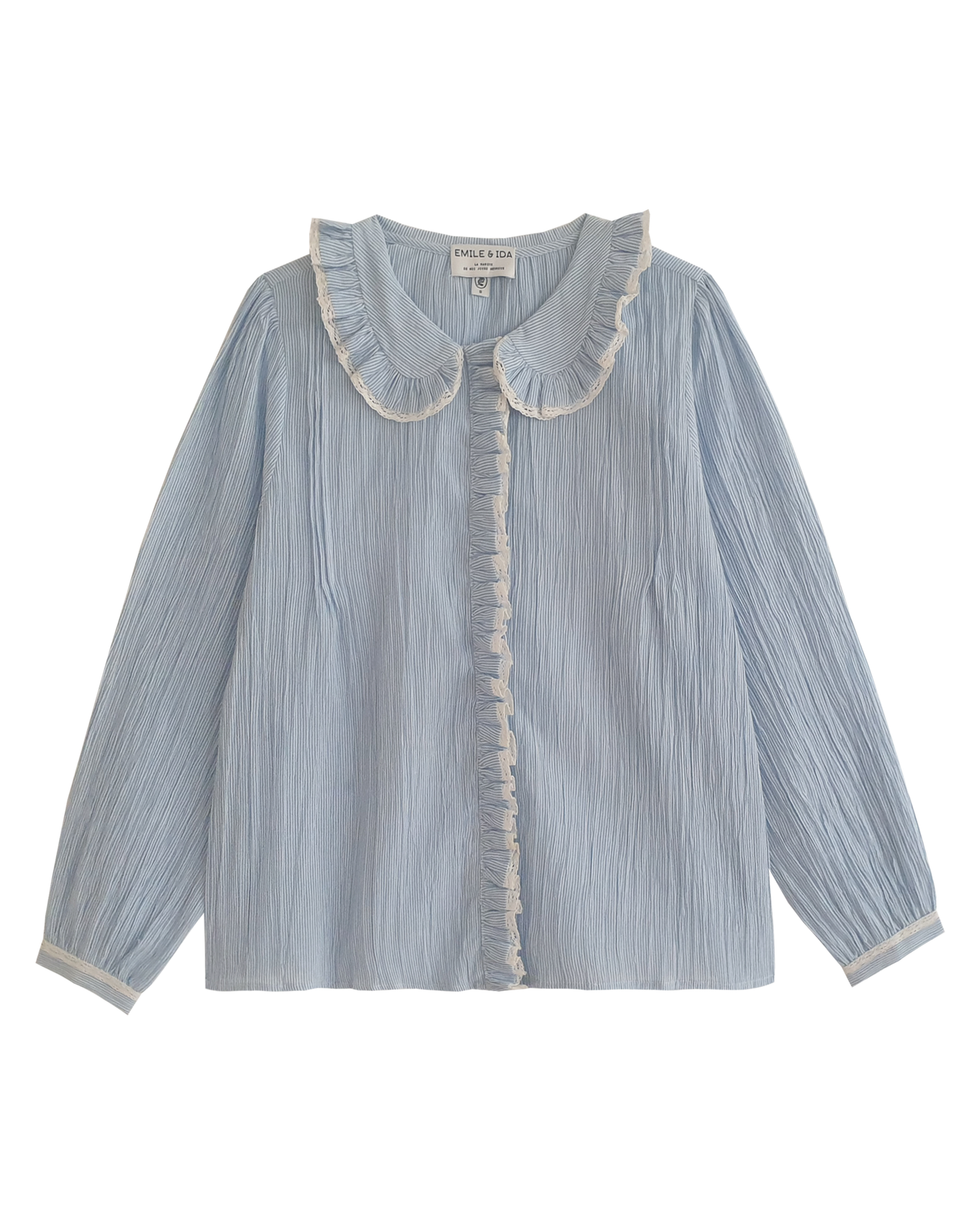 Chemise rayures blanc et bleu