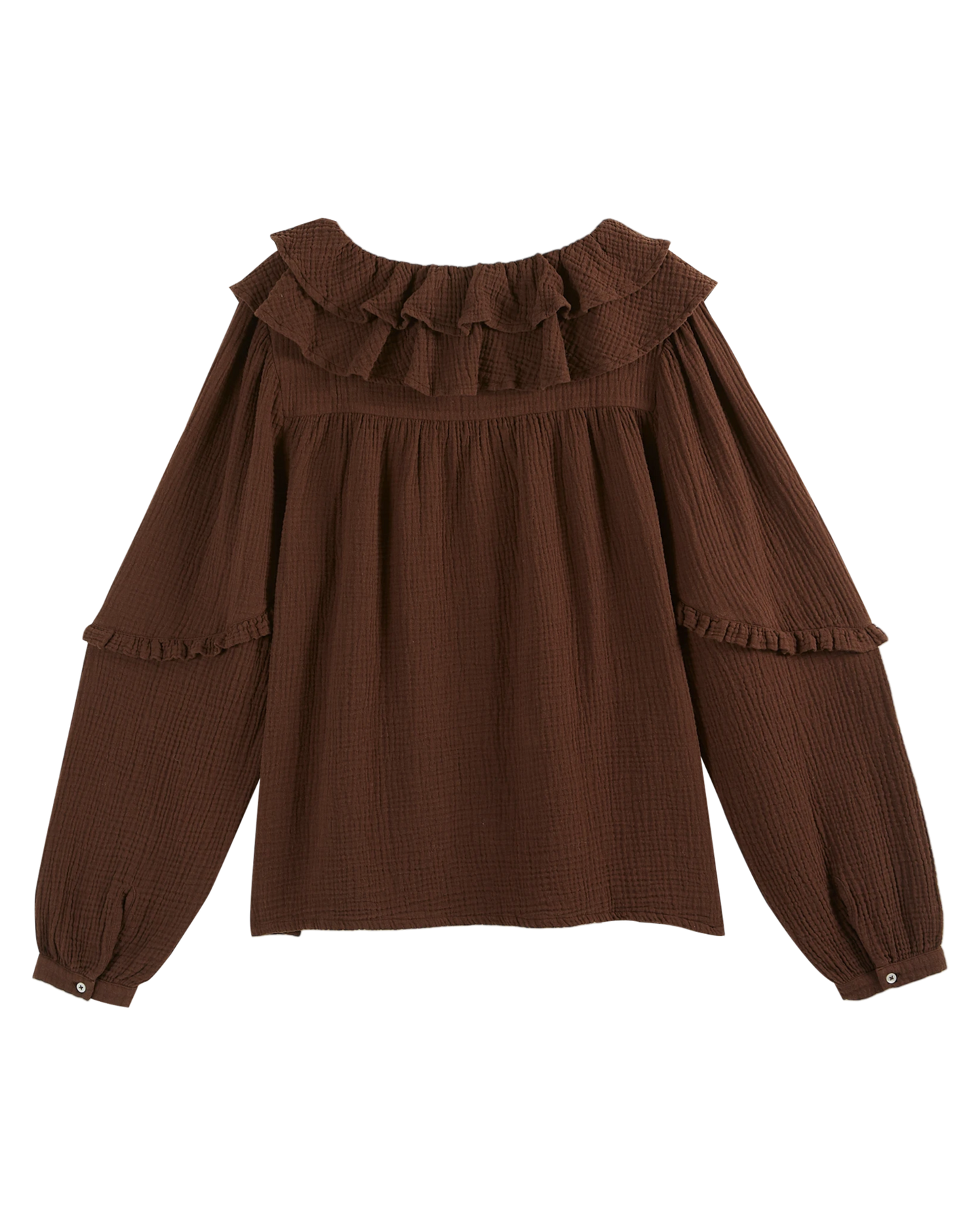 Blouse gaze de coton cacao