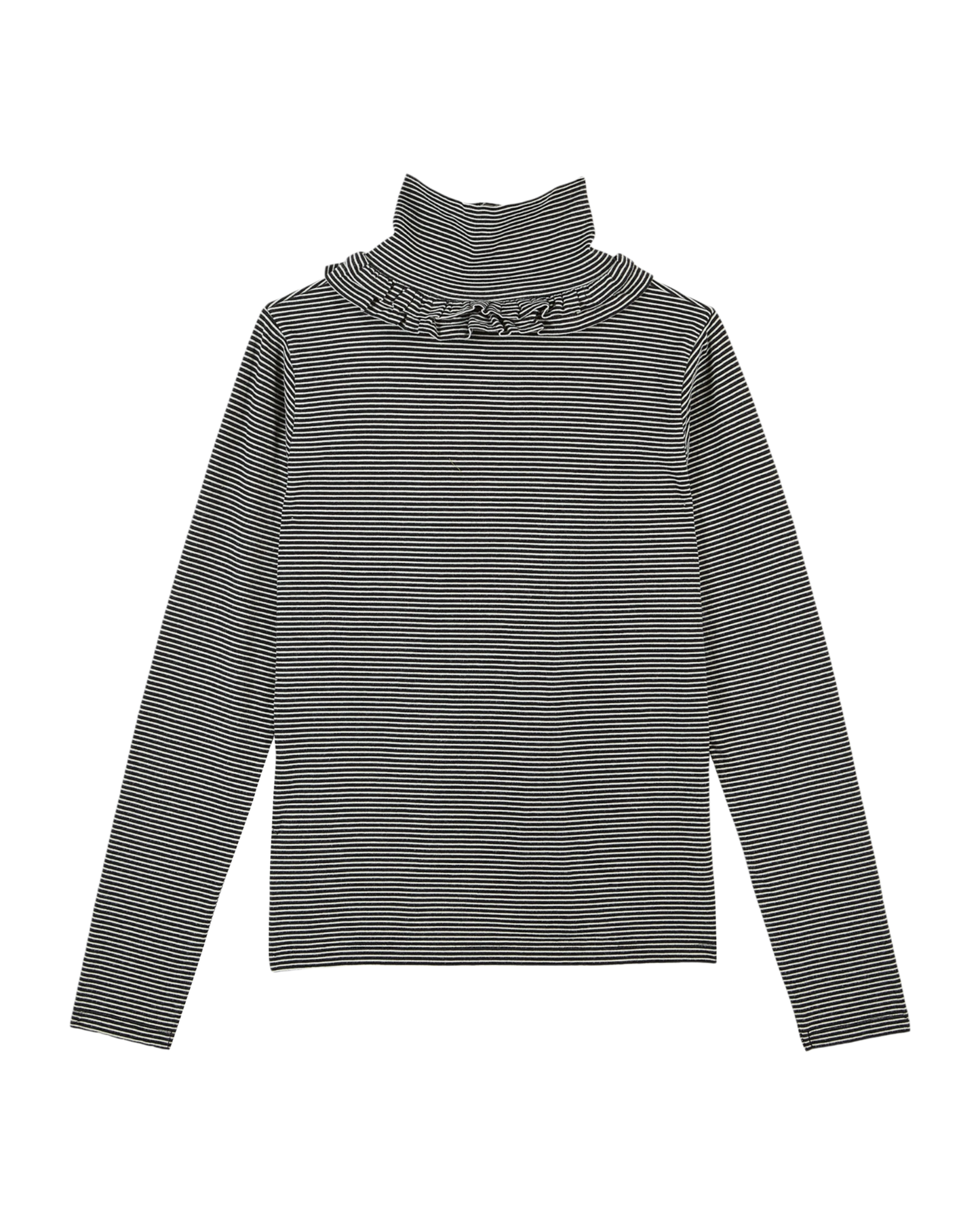 T-shirt coton bio rayures brioche et noir