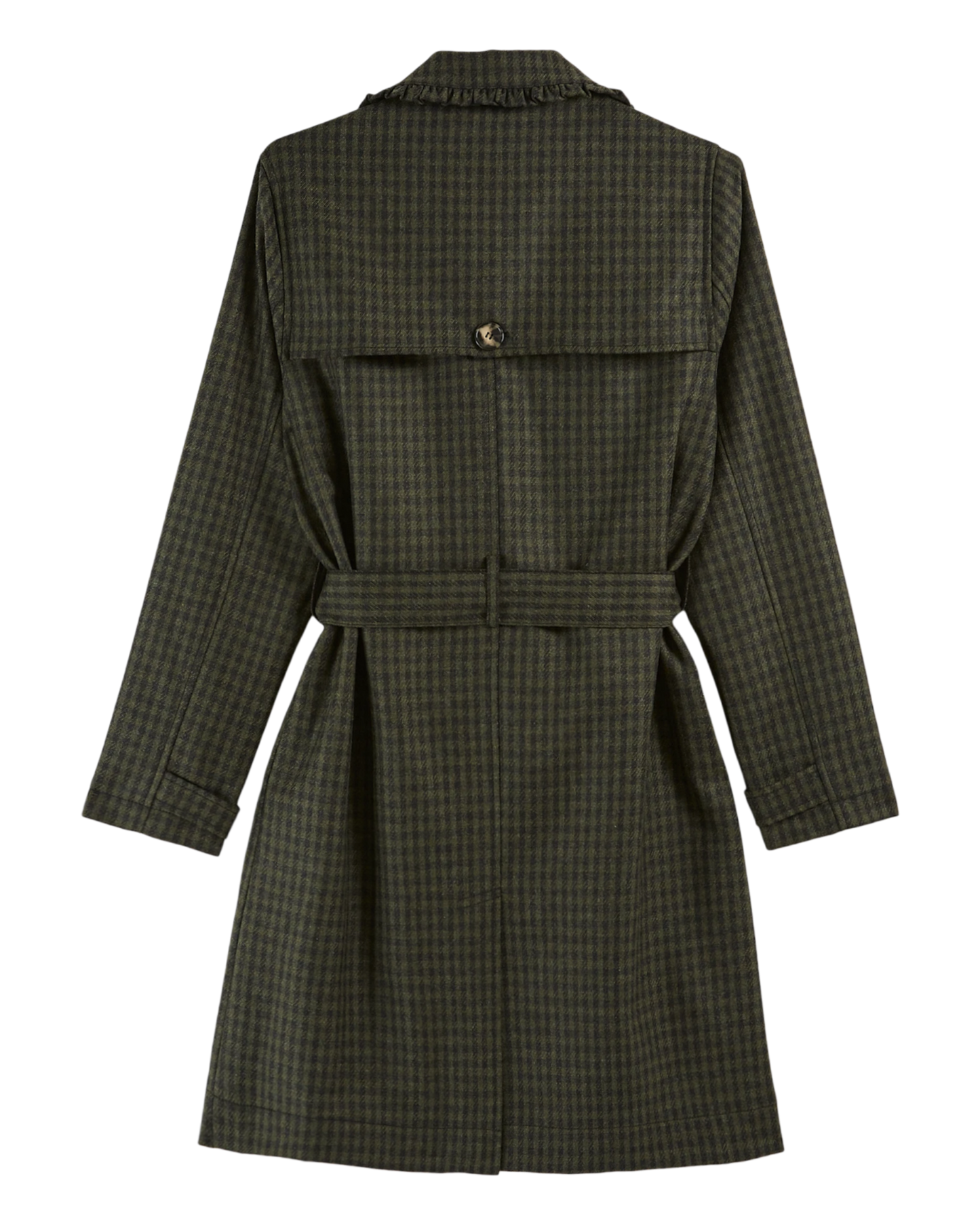 Manteau vichy vert