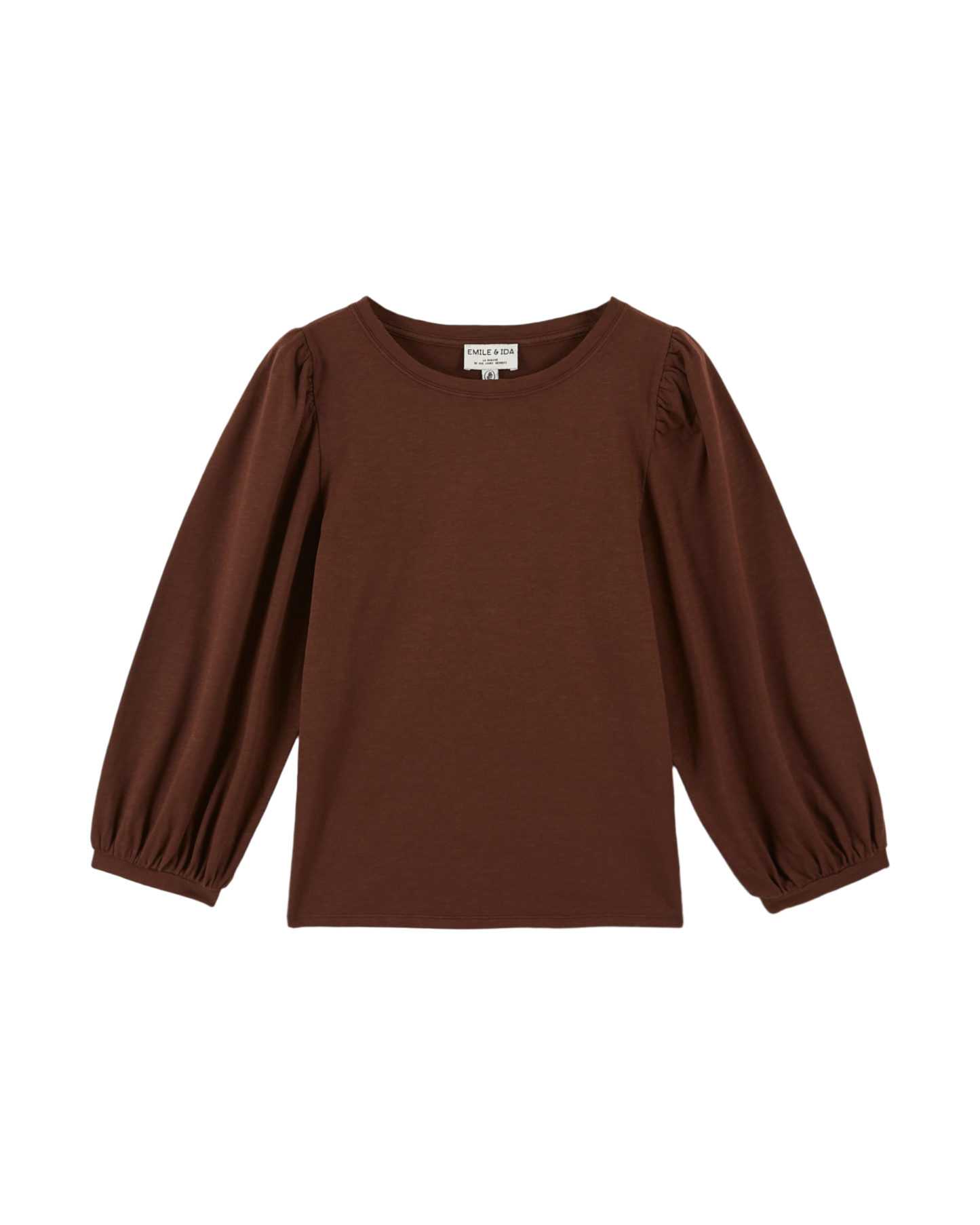 T-shirt manches ballons coton bio cacao