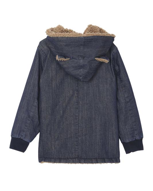 Parka réversible denim