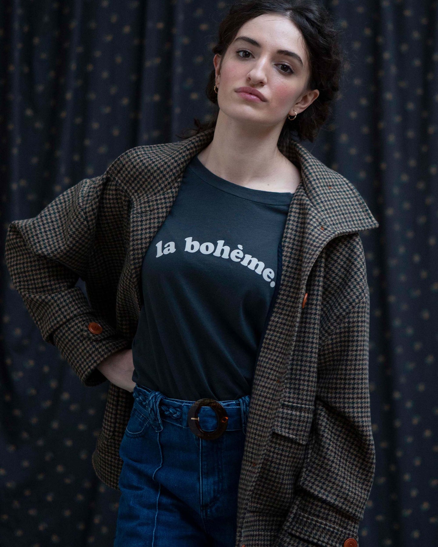 Tee-shirt coton biologique bitume