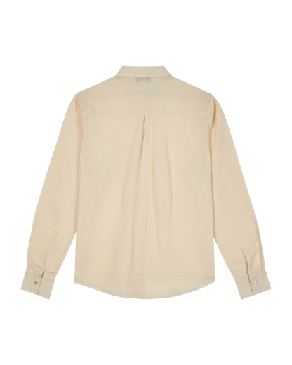 Chemise voile de coton écru