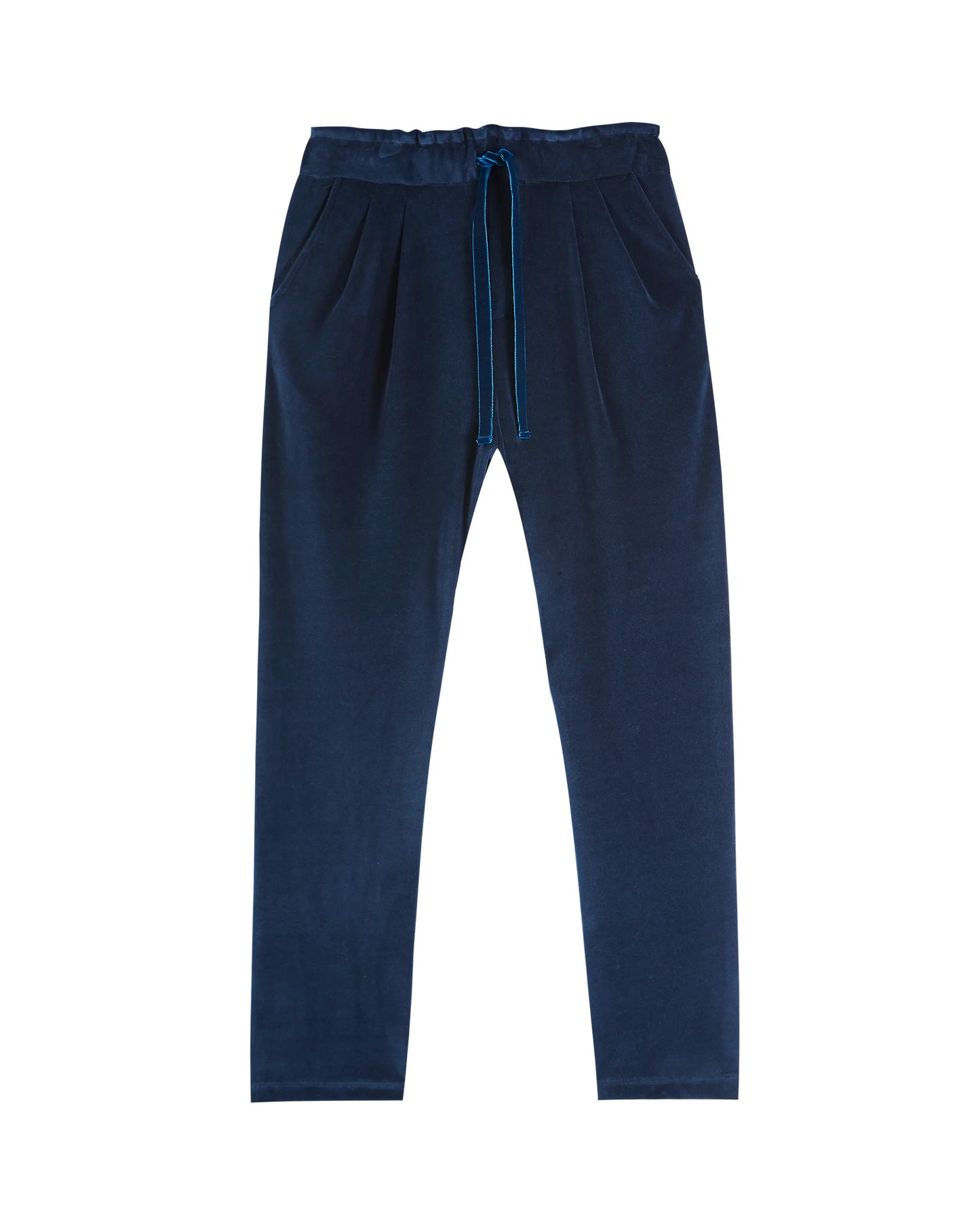 Pantalon éponge velours marine
