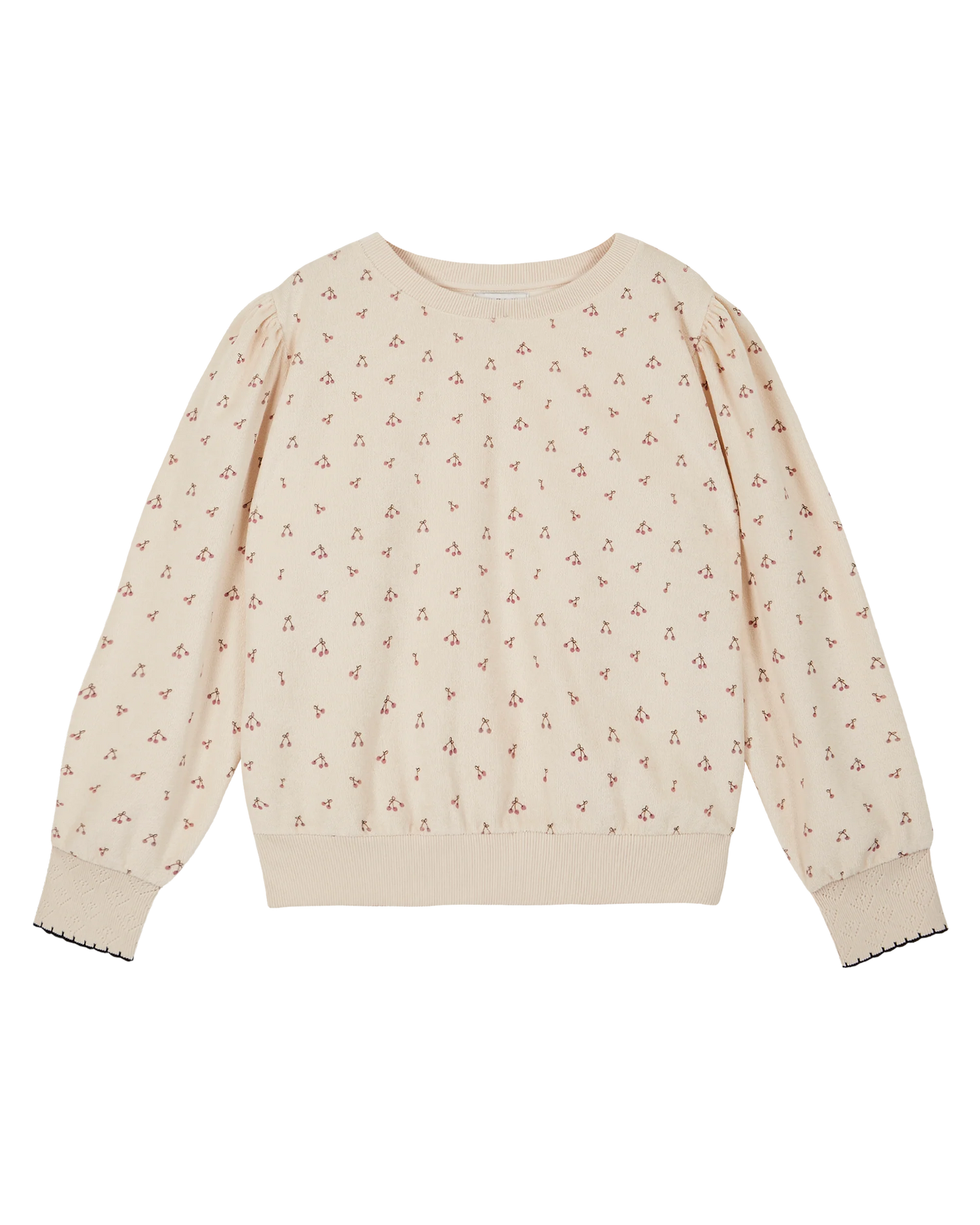 Sweat-shirt éponge cerises