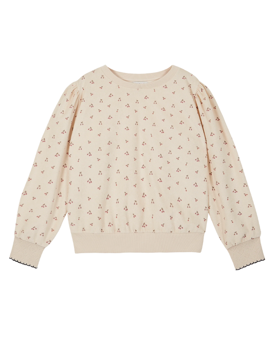 Sweat-shirt éponge cerises