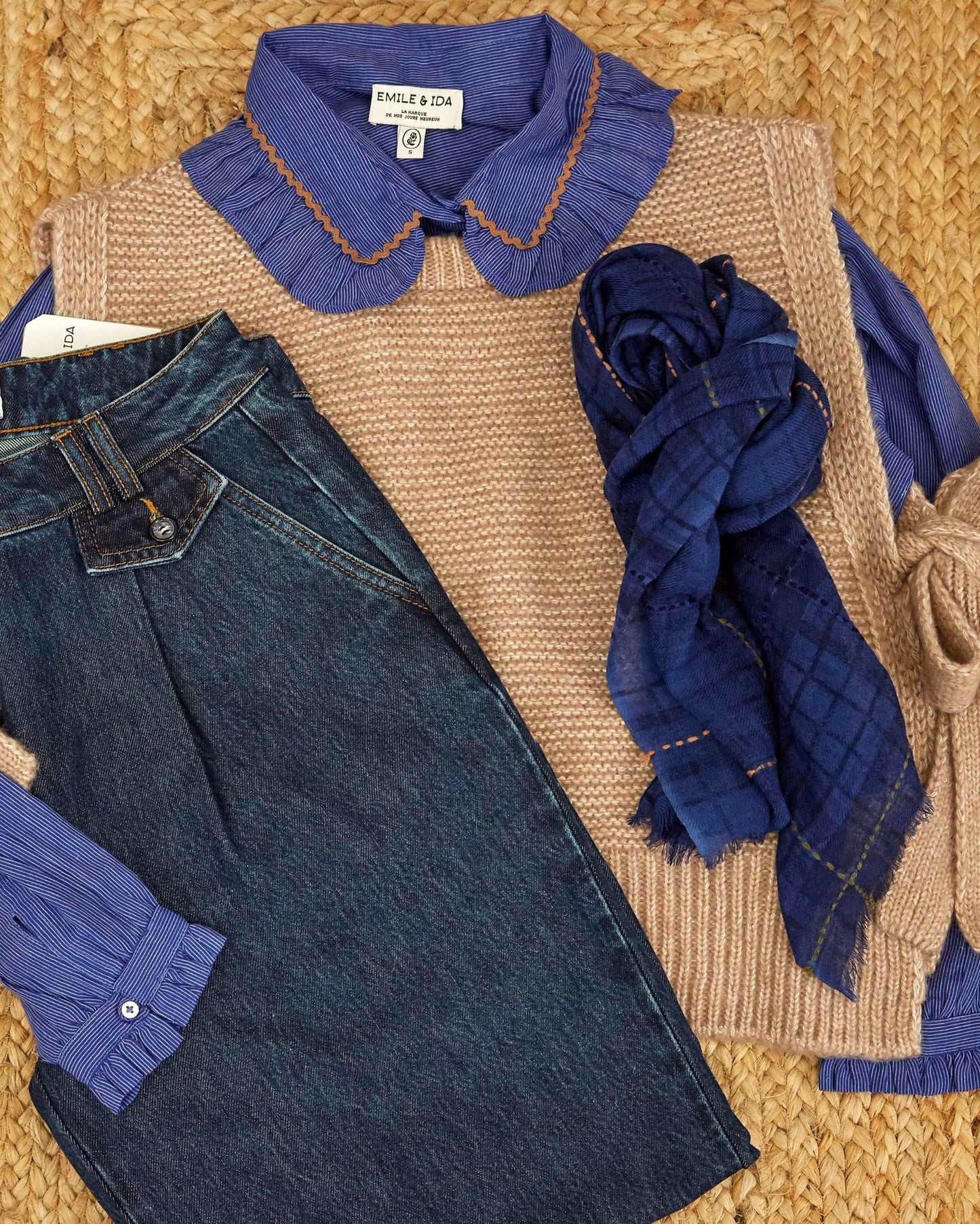 Jean mom tencel denim brut