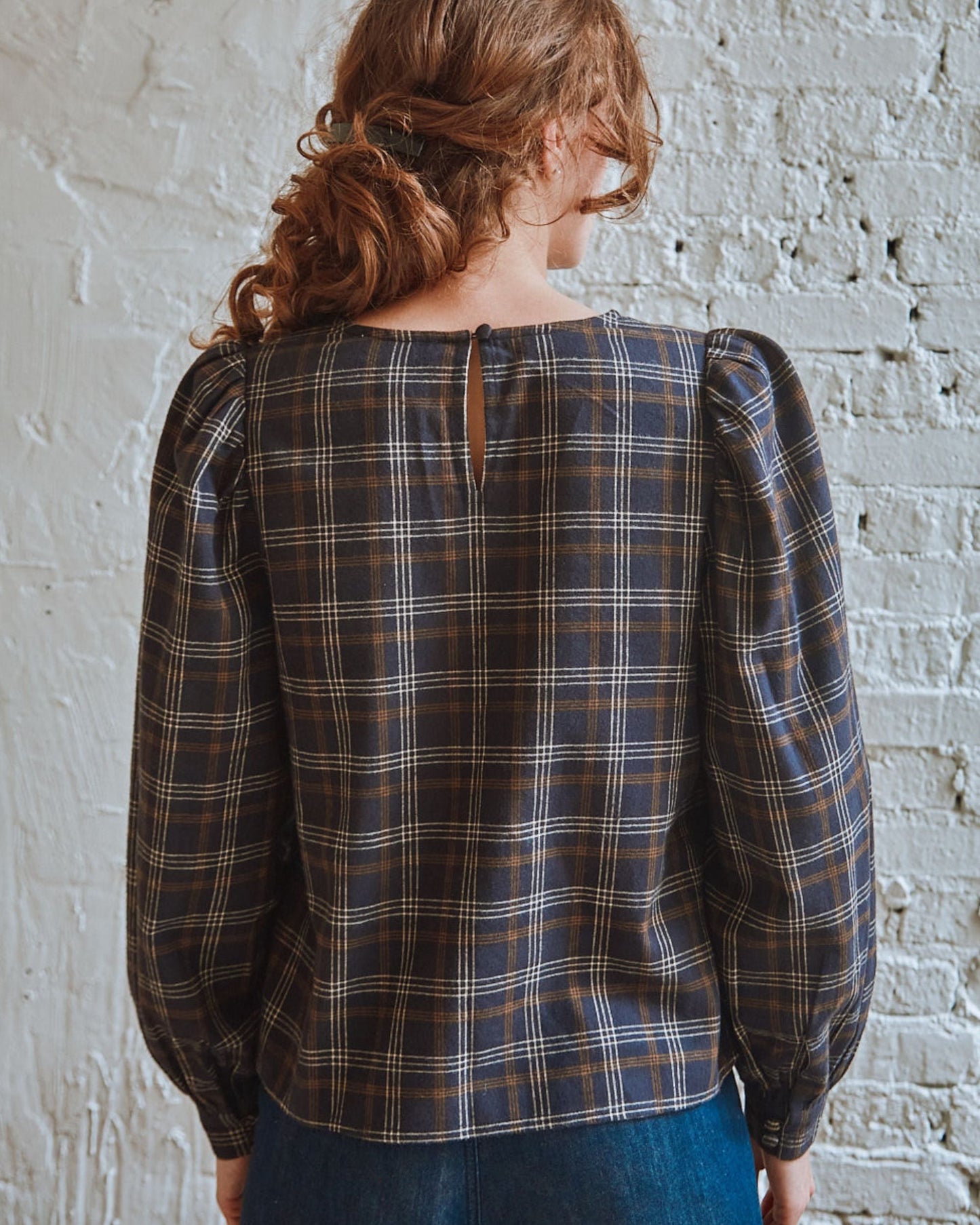 Blouse carreaux gavin bitume