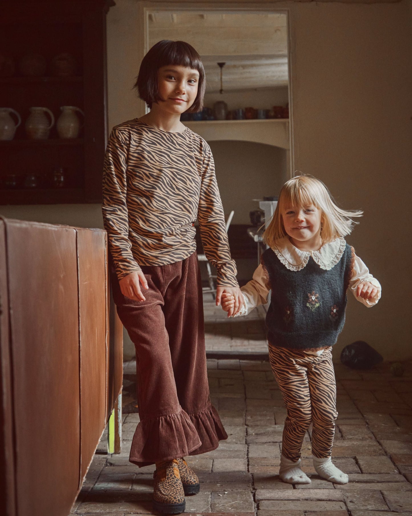 Pull sans manches jacquard bitume