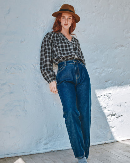 Jean mom tencel denim brut